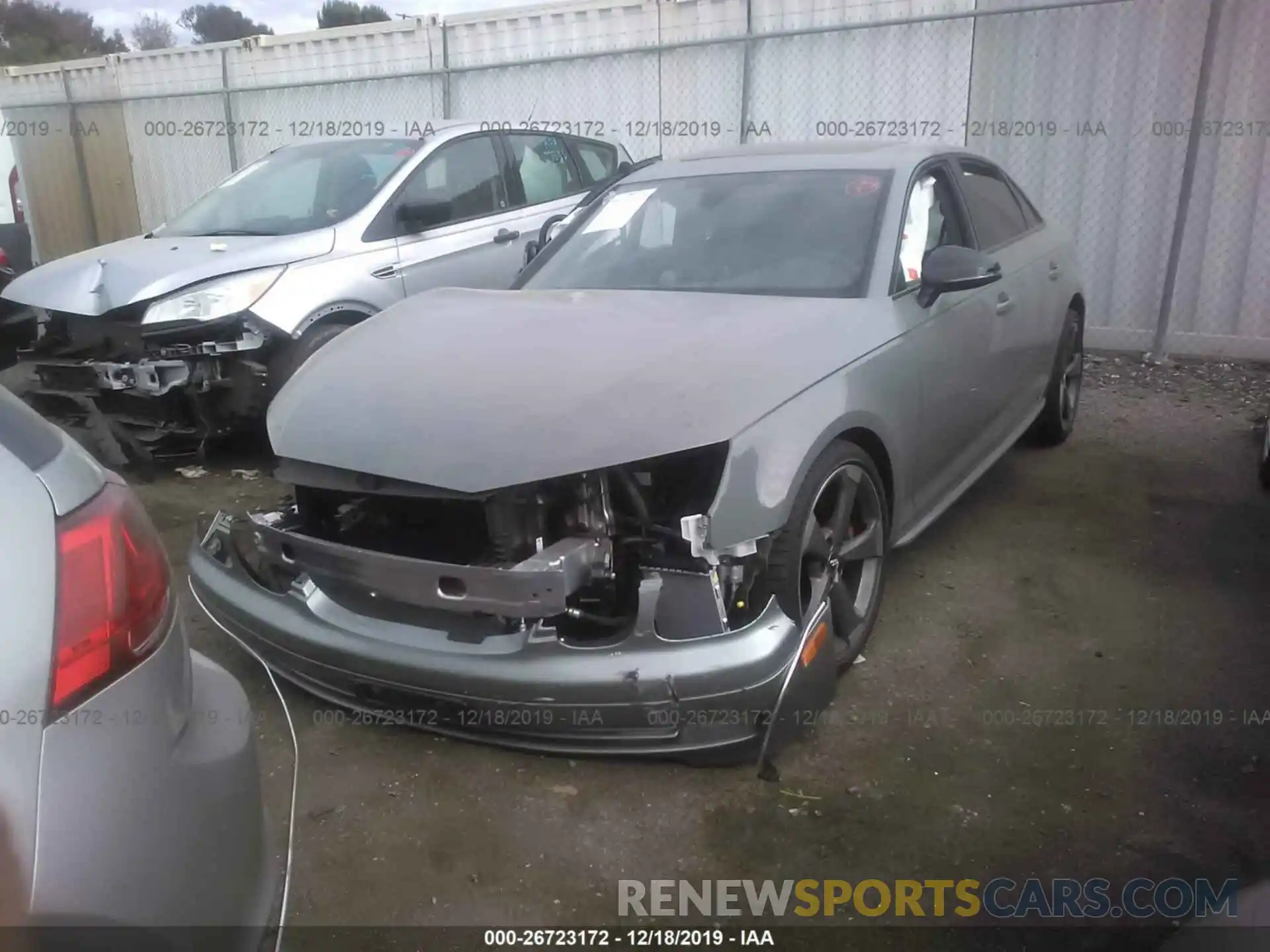 2 Photograph of a damaged car WAUB4AF48KA080249 AUDI S4 2019