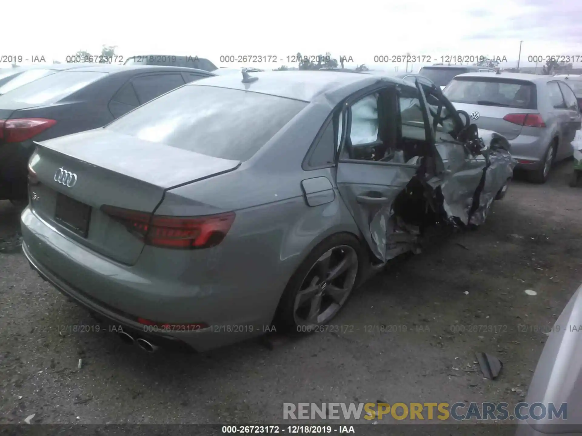 4 Photograph of a damaged car WAUB4AF48KA080249 AUDI S4 2019