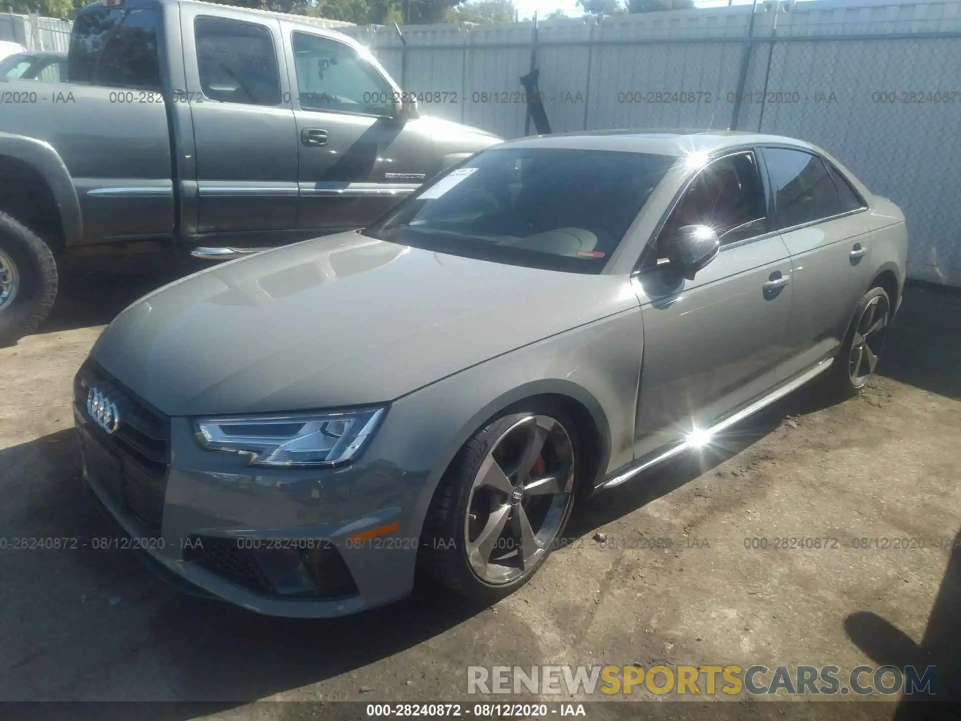 2 Photograph of a damaged car WAUB4AF48KA093213 AUDI S4 2019