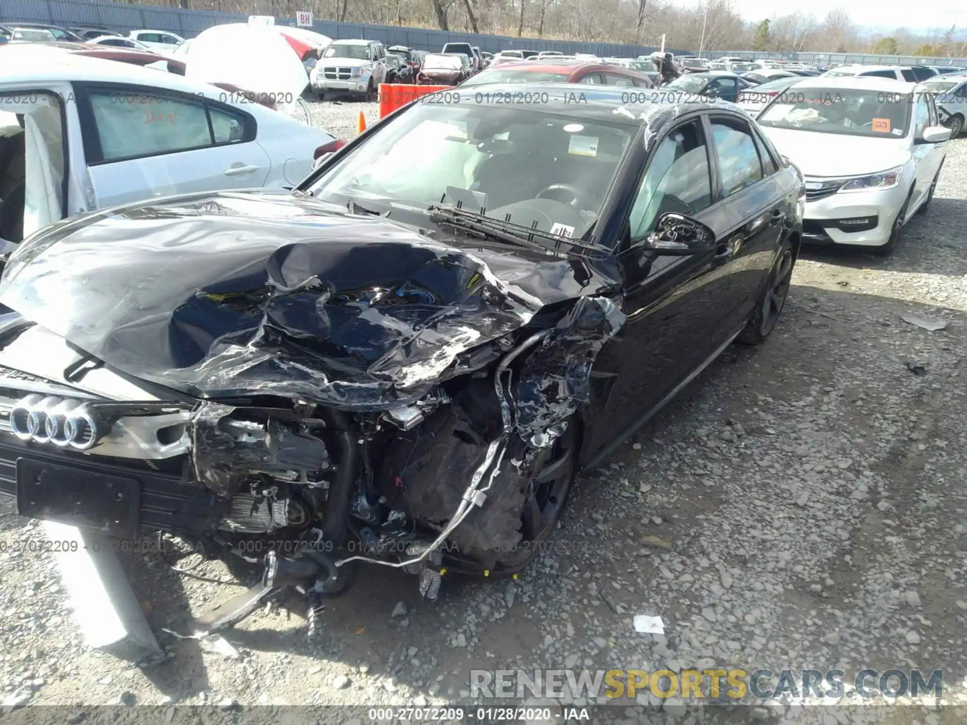 2 Photograph of a damaged car WAUB4AF48KA098864 AUDI S4 2019