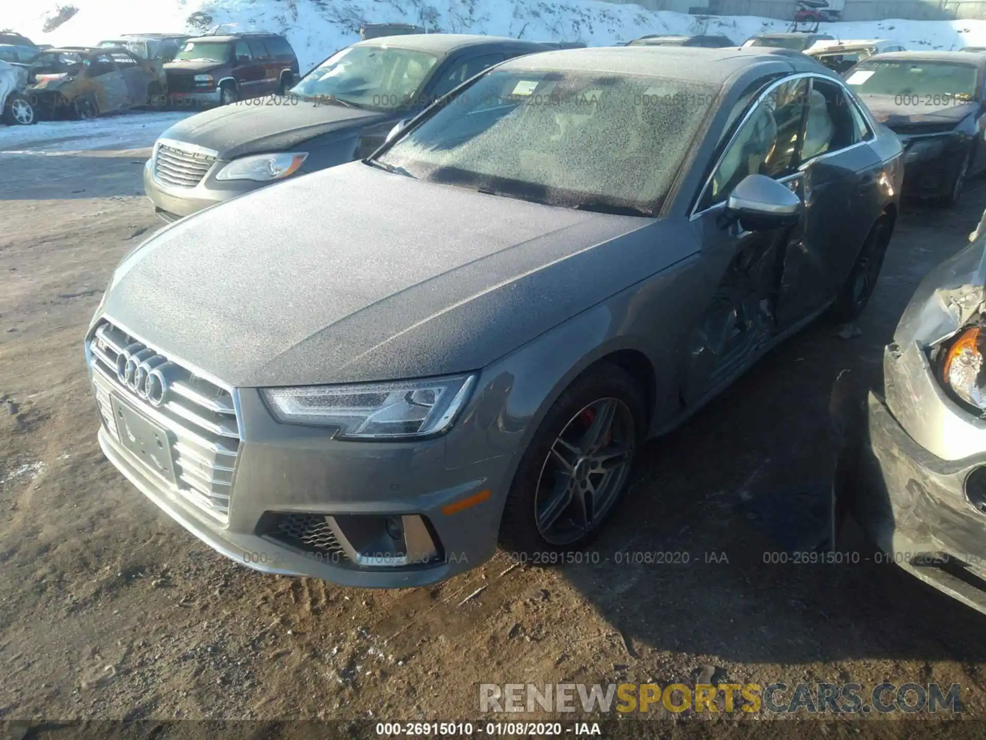 2 Фотография поврежденного автомобиля WAUB4AF48KA108227 AUDI S4 2019