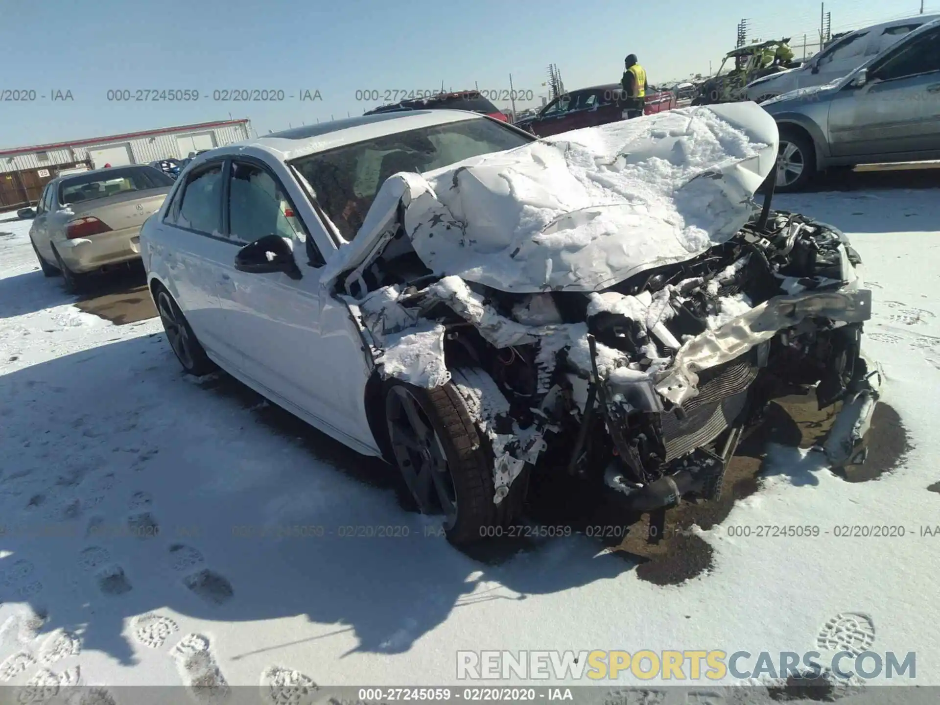 1 Photograph of a damaged car WAUB4AF49KA114098 AUDI S4 2019