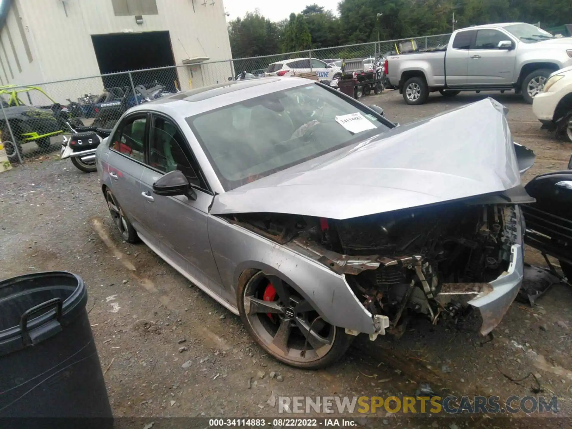 1 Photograph of a damaged car WAUB4AF4XKA110822 AUDI S4 2019