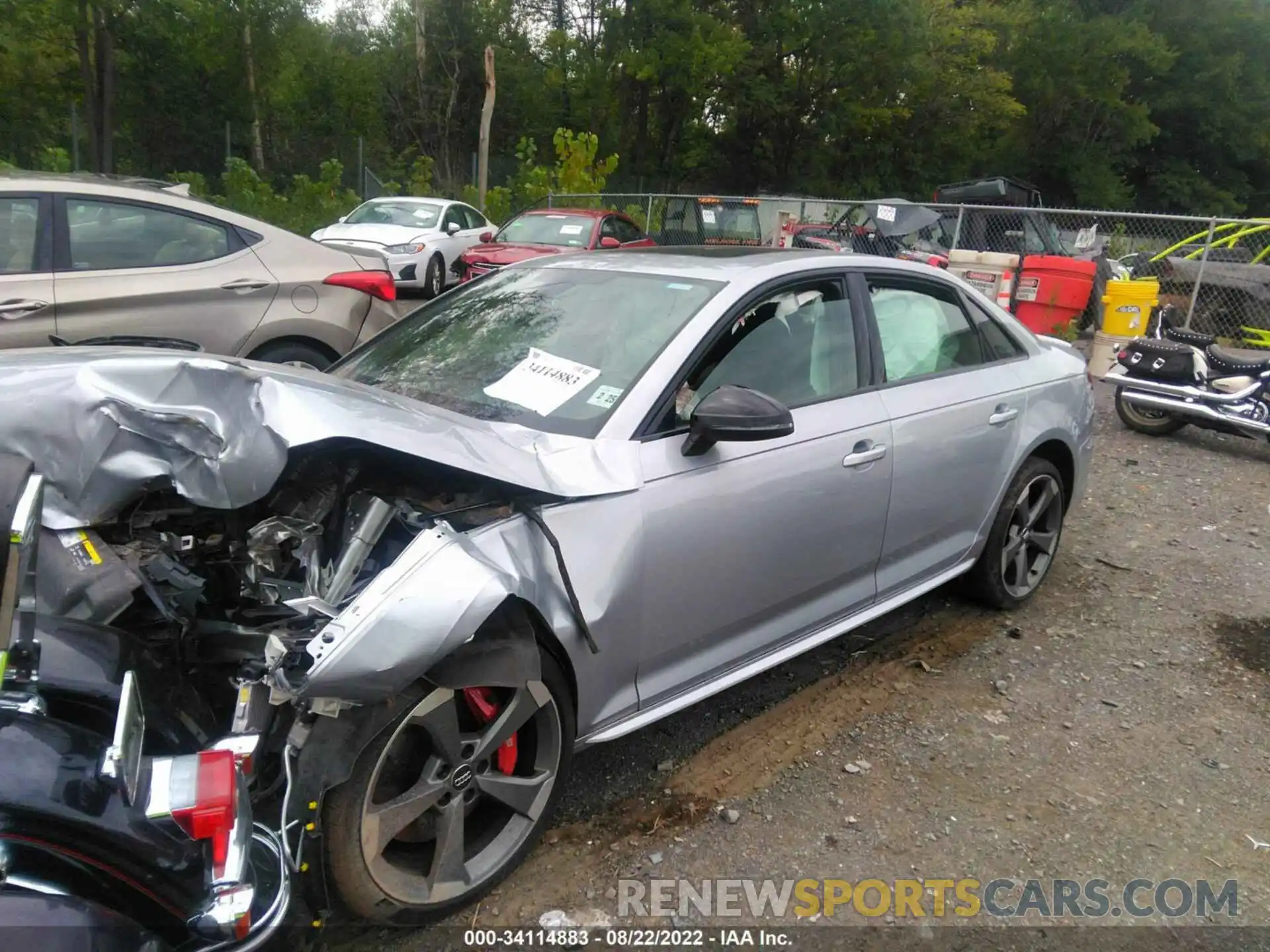 2 Photograph of a damaged car WAUB4AF4XKA110822 AUDI S4 2019