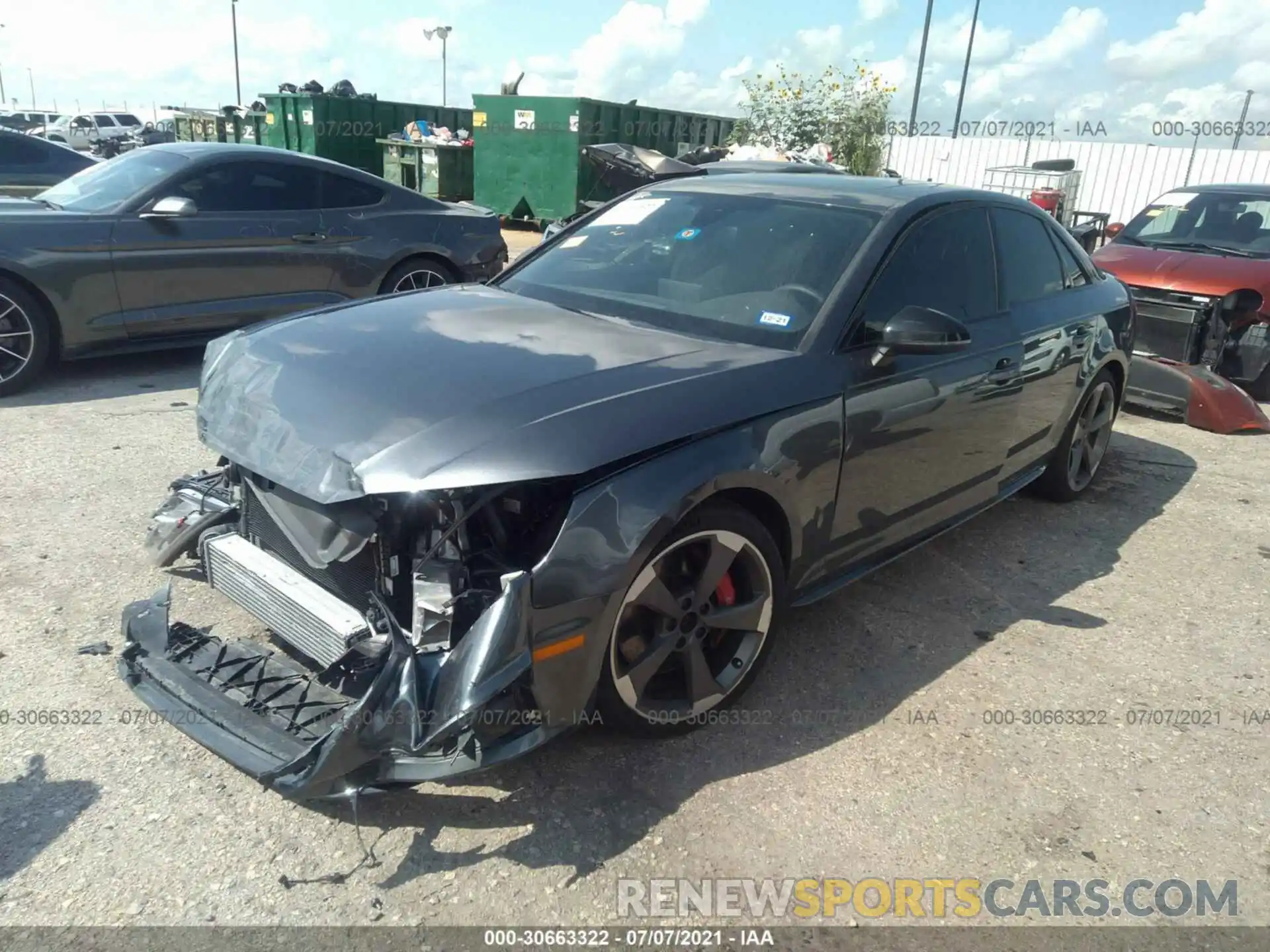 2 Photograph of a damaged car WAUB4AF4XKA117043 AUDI S4 2019