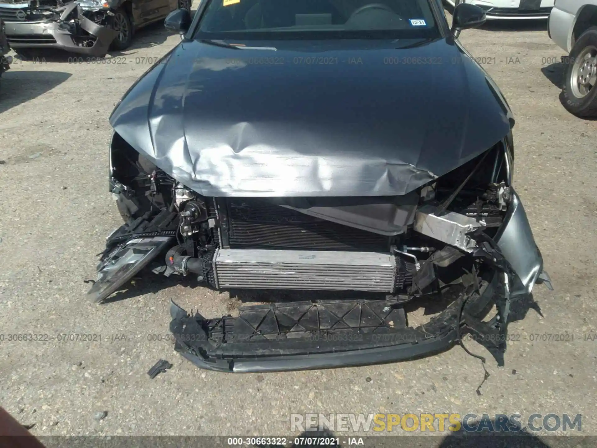 6 Photograph of a damaged car WAUB4AF4XKA117043 AUDI S4 2019