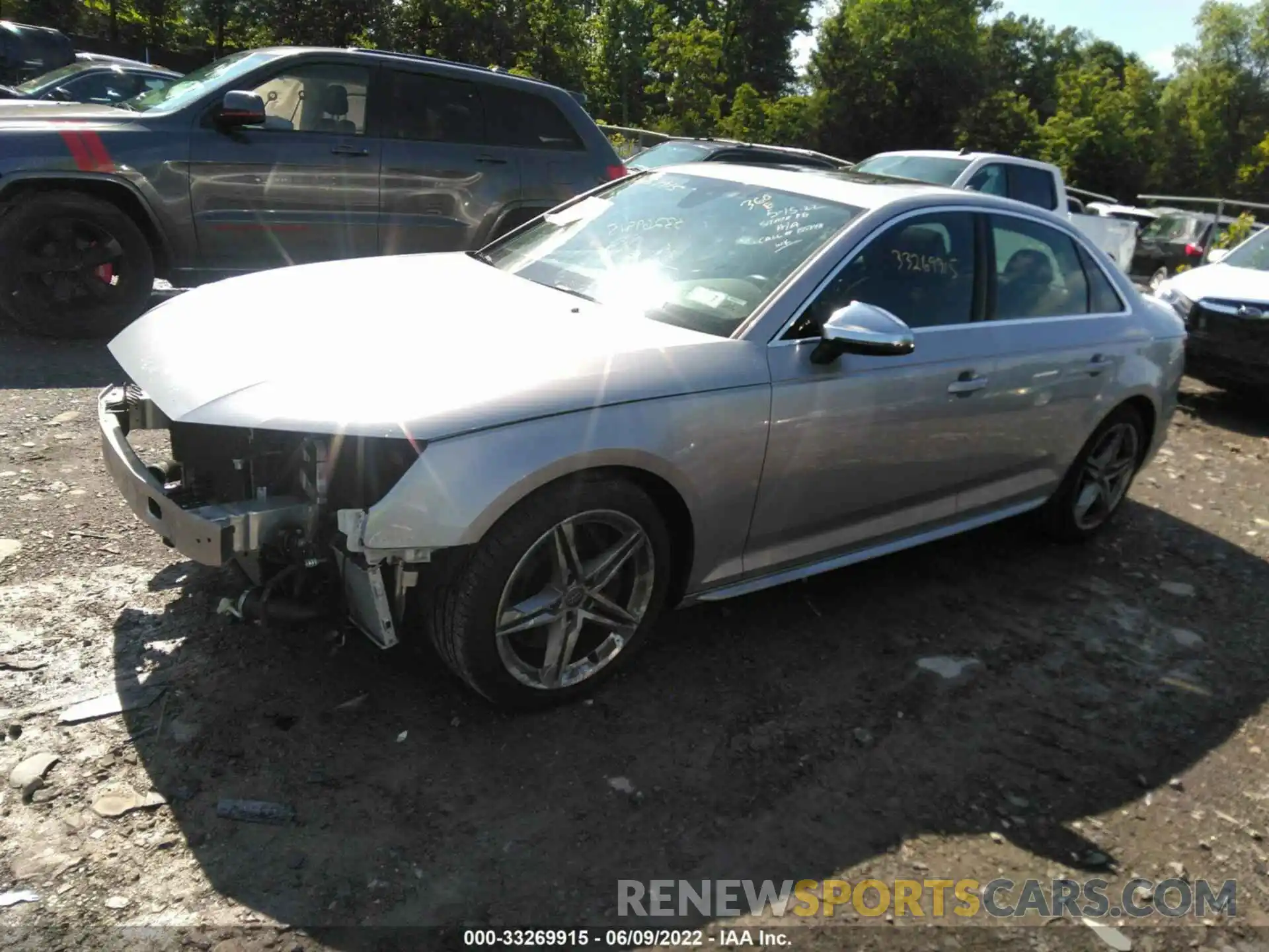 2 Photograph of a damaged car WAUB4BF40KA105781 AUDI S4 2019