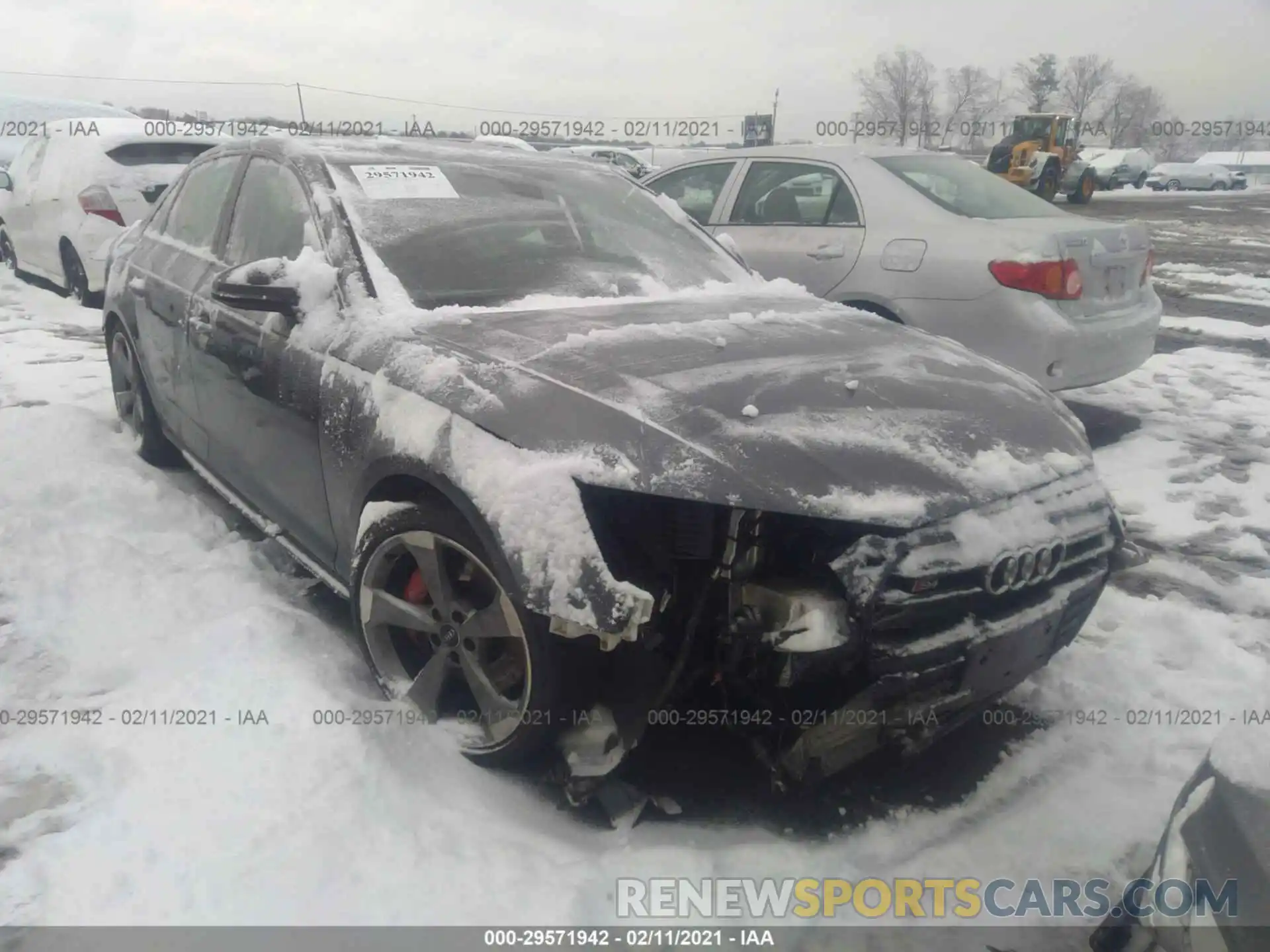 1 Photograph of a damaged car WAUC4AF41KA005669 AUDI S4 2019