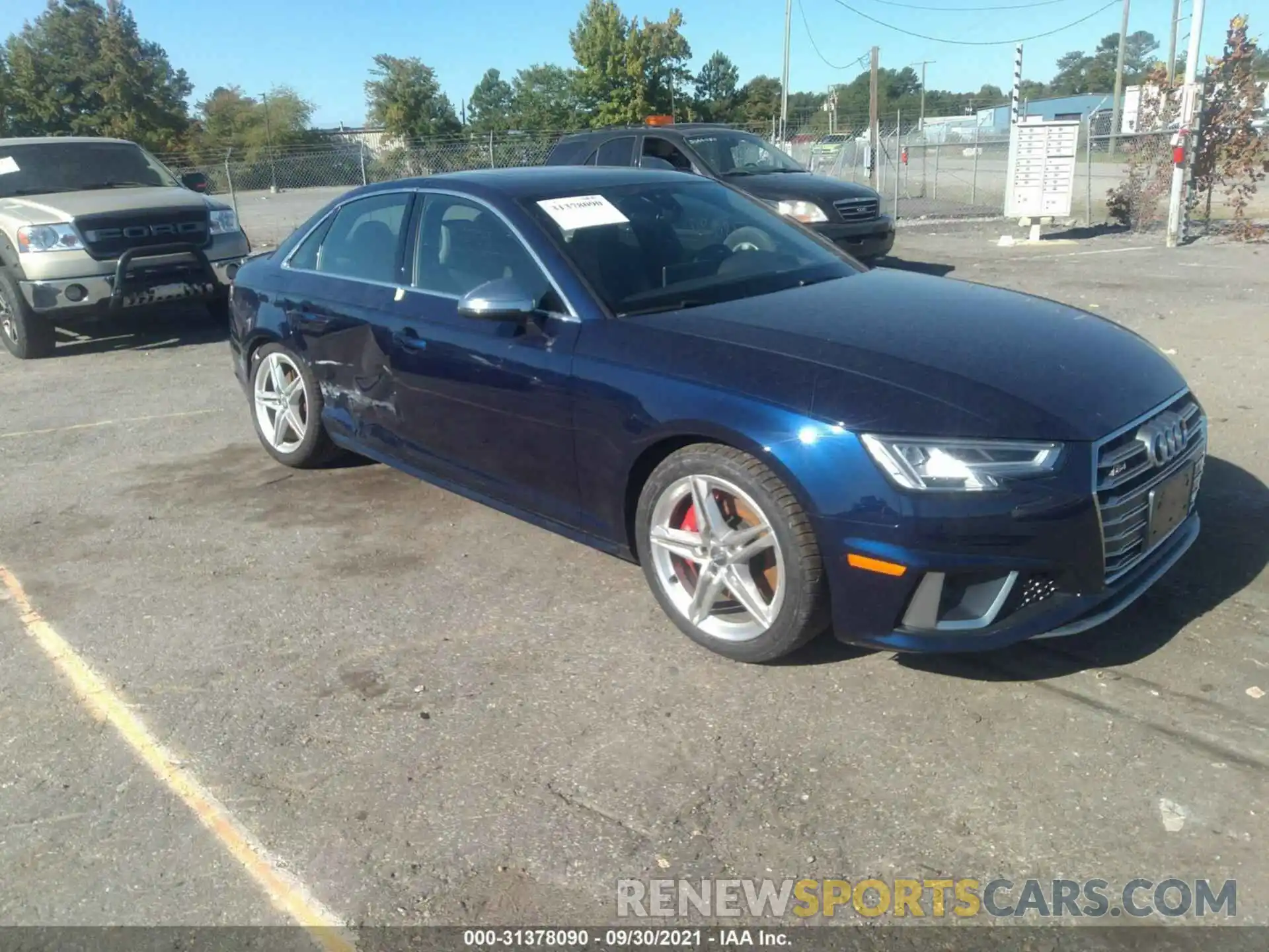 1 Photograph of a damaged car WAUC4AF44KA005990 AUDI S4 2019