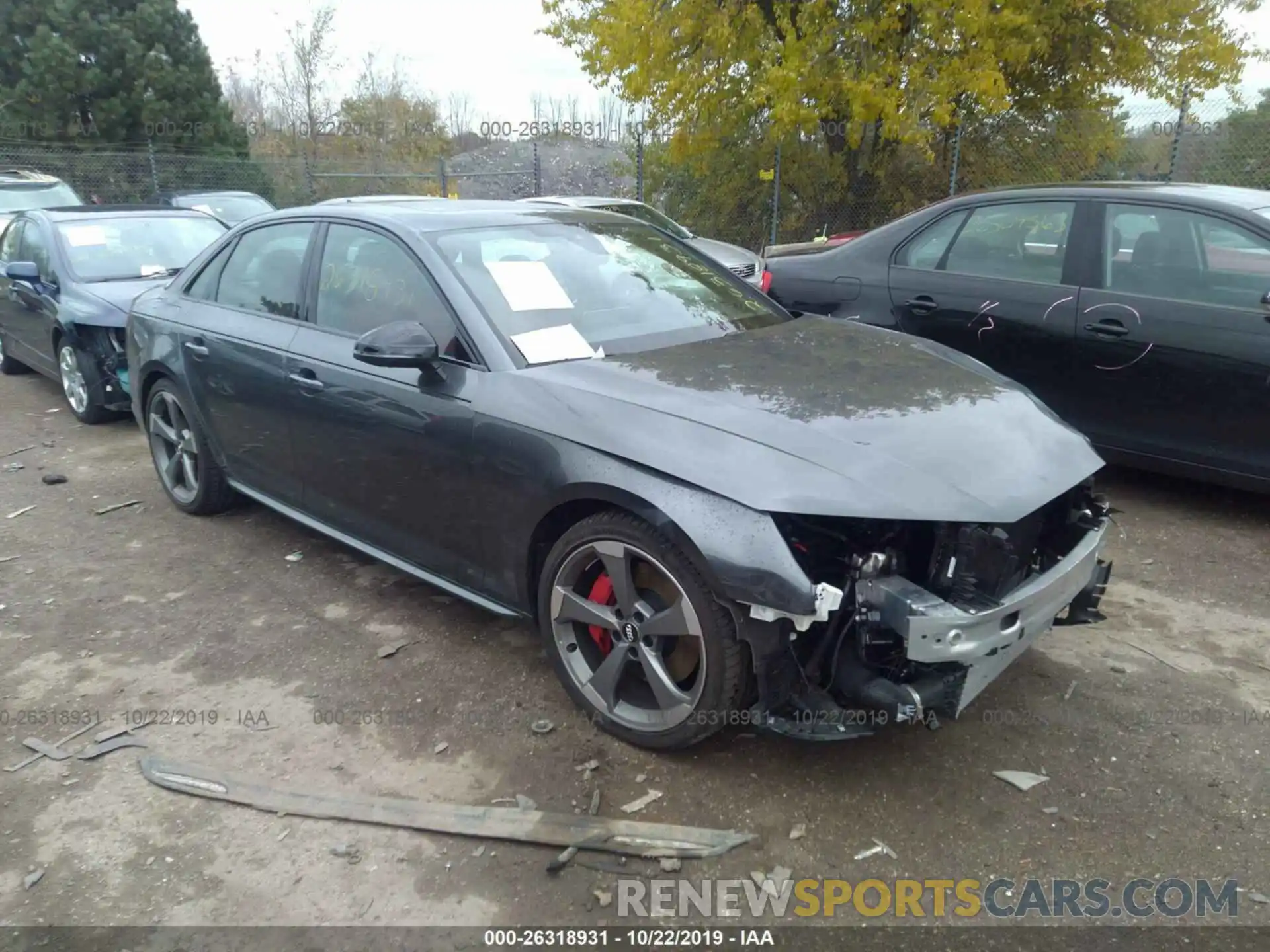 1 Photograph of a damaged car WAUC4AF44KA006220 AUDI S4 2019