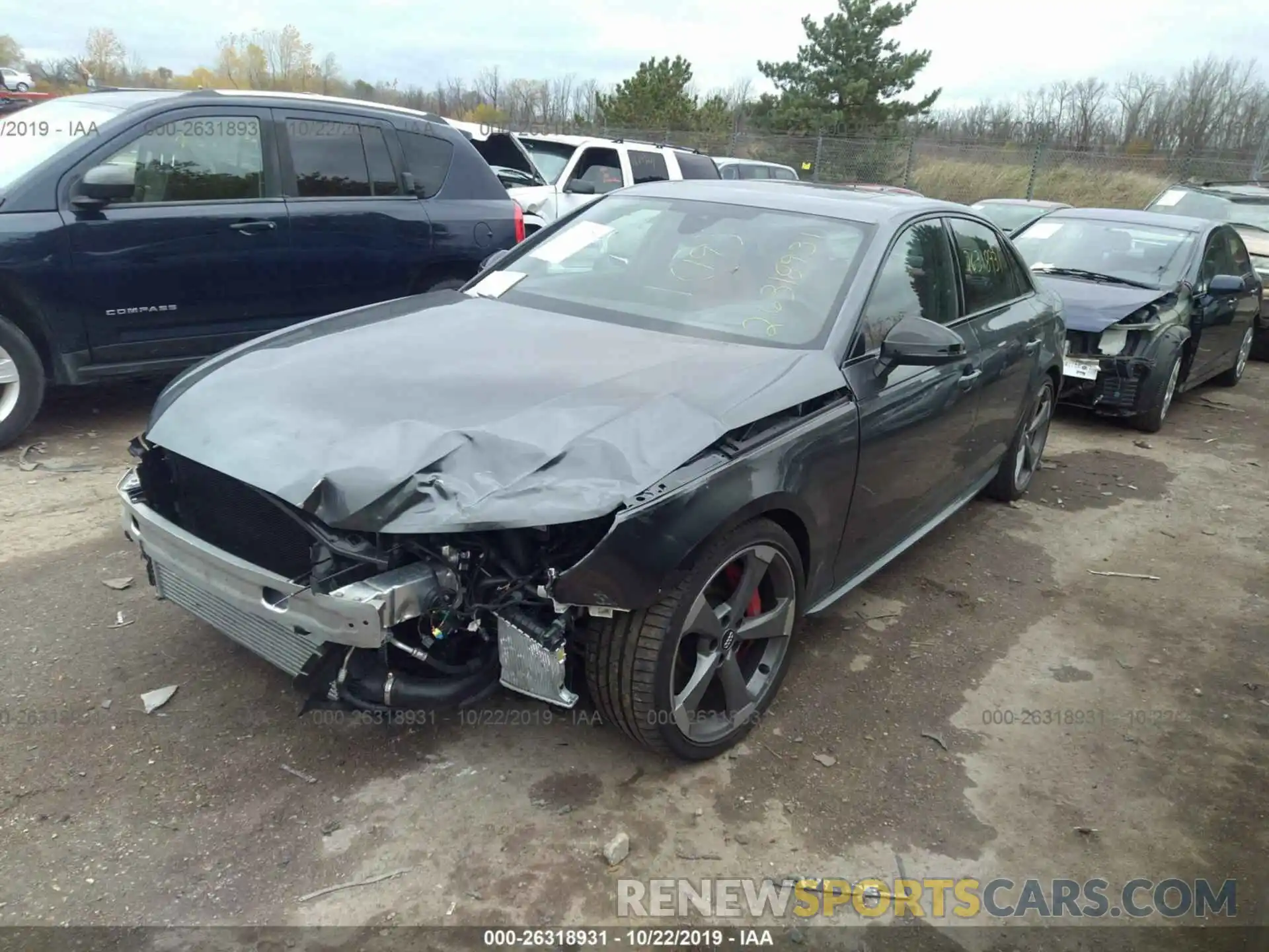 2 Photograph of a damaged car WAUC4AF44KA006220 AUDI S4 2019