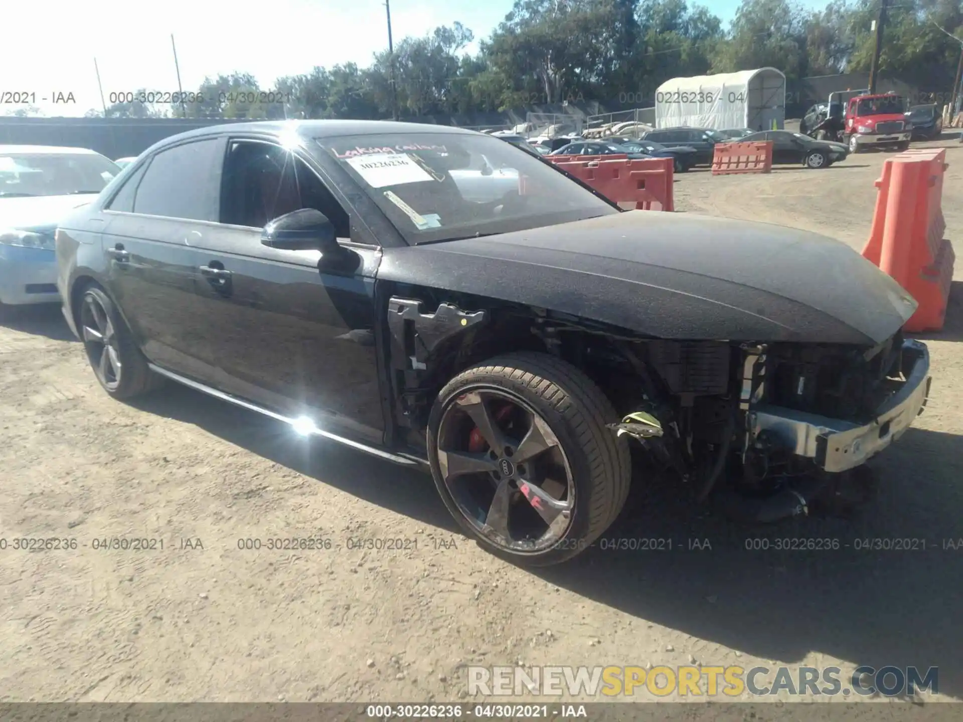 1 Photograph of a damaged car WAUC4AF44KA045566 AUDI S4 2019