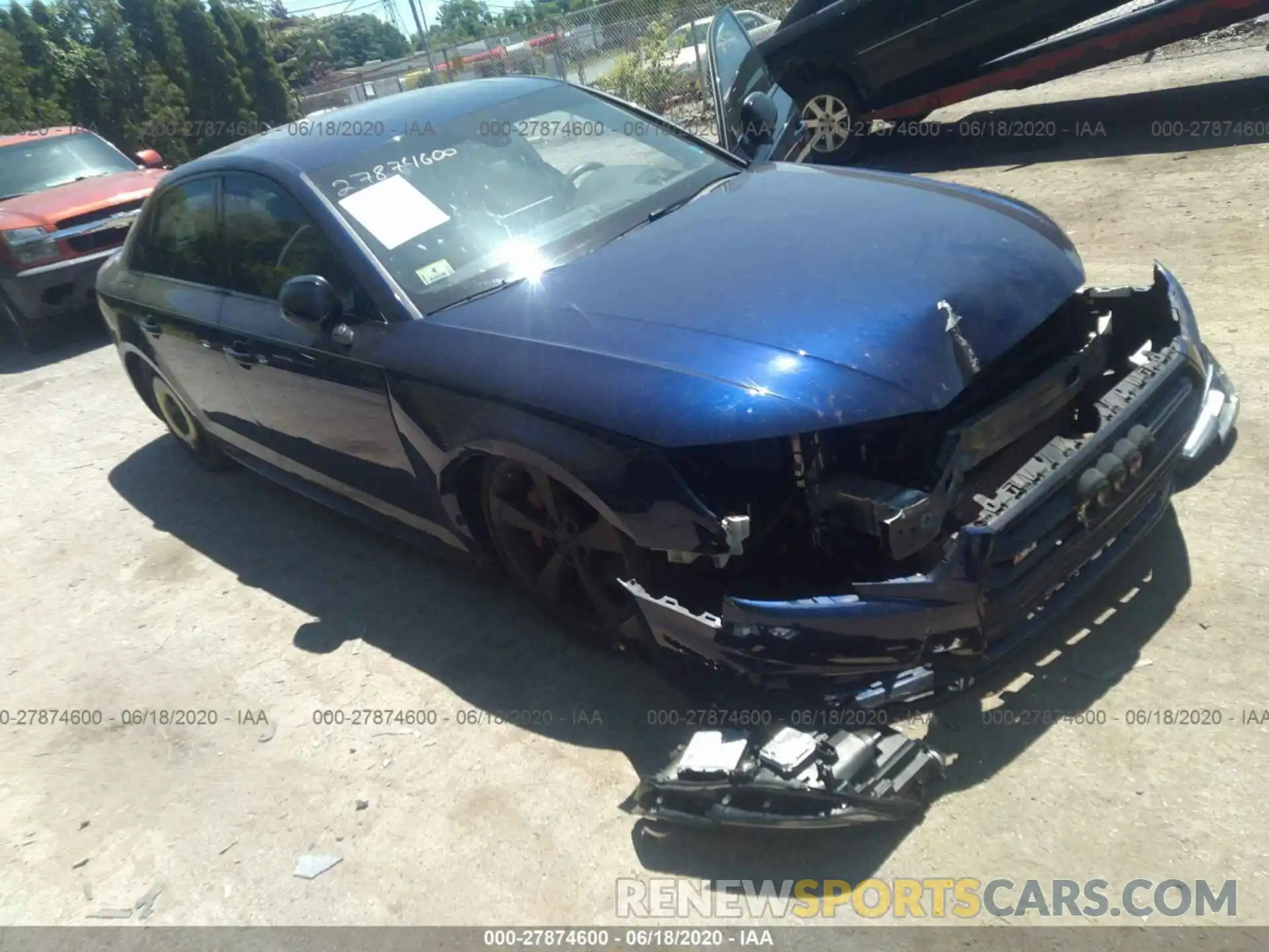 1 Photograph of a damaged car WAUC4AF45KA004556 AUDI S4 2019