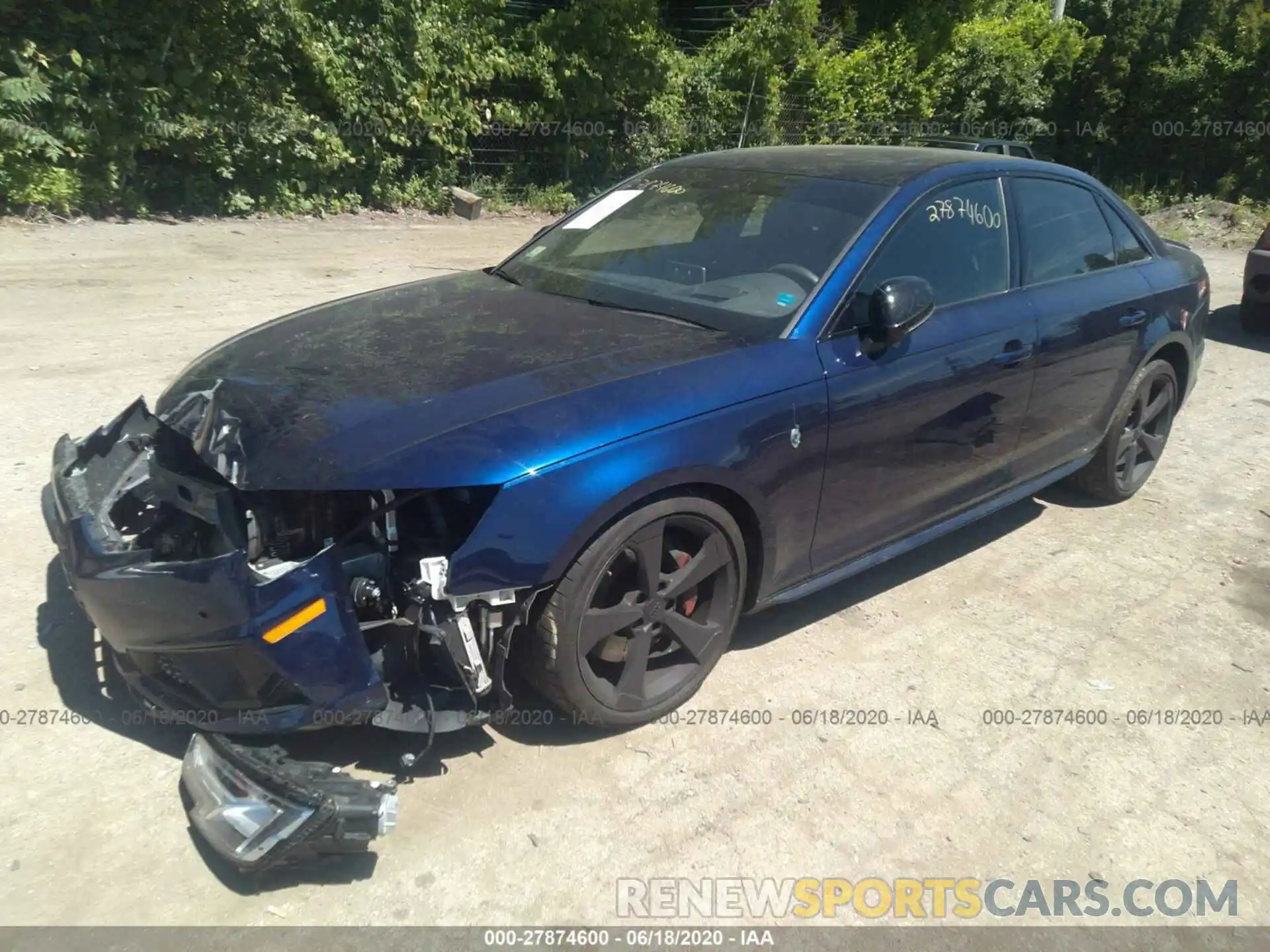 2 Photograph of a damaged car WAUC4AF45KA004556 AUDI S4 2019