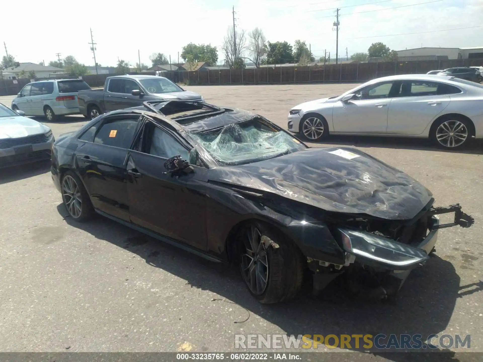 1 Photograph of a damaged car WAUB4AF40LA055959 AUDI S4 2020