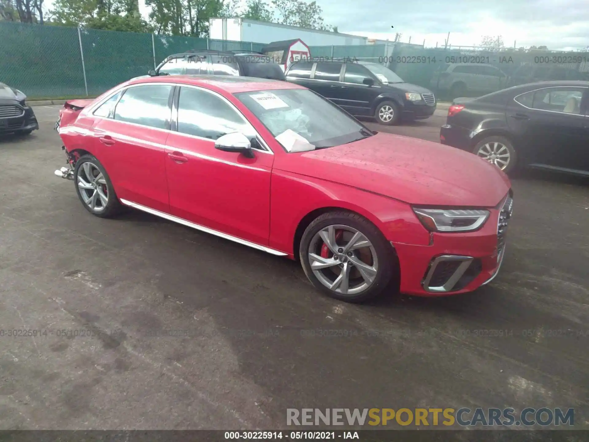 1 Photograph of a damaged car WAUB4AF40MA016290 AUDI S4 2021