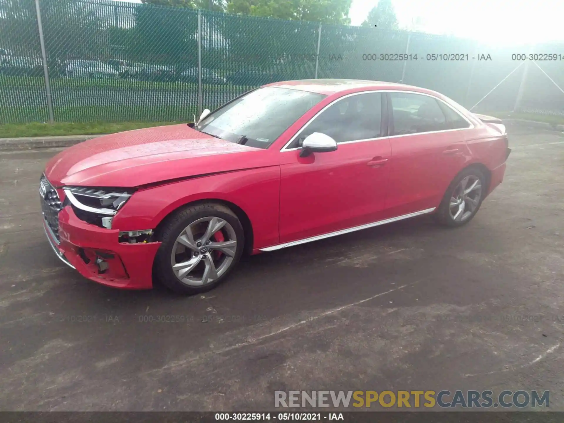 2 Photograph of a damaged car WAUB4AF40MA016290 AUDI S4 2021