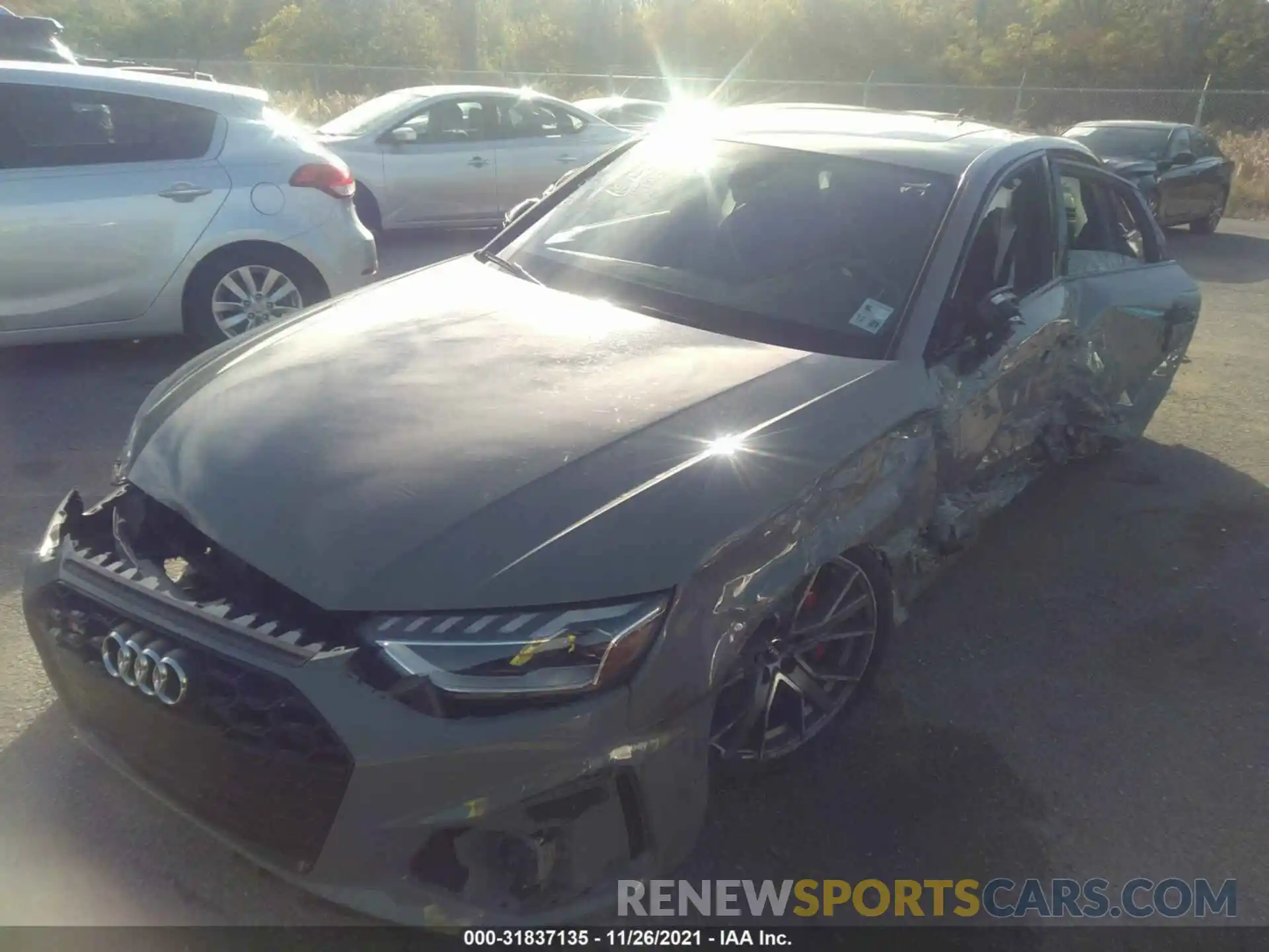 2 Photograph of a damaged car WAUB4AF43MA015392 AUDI S4 2021