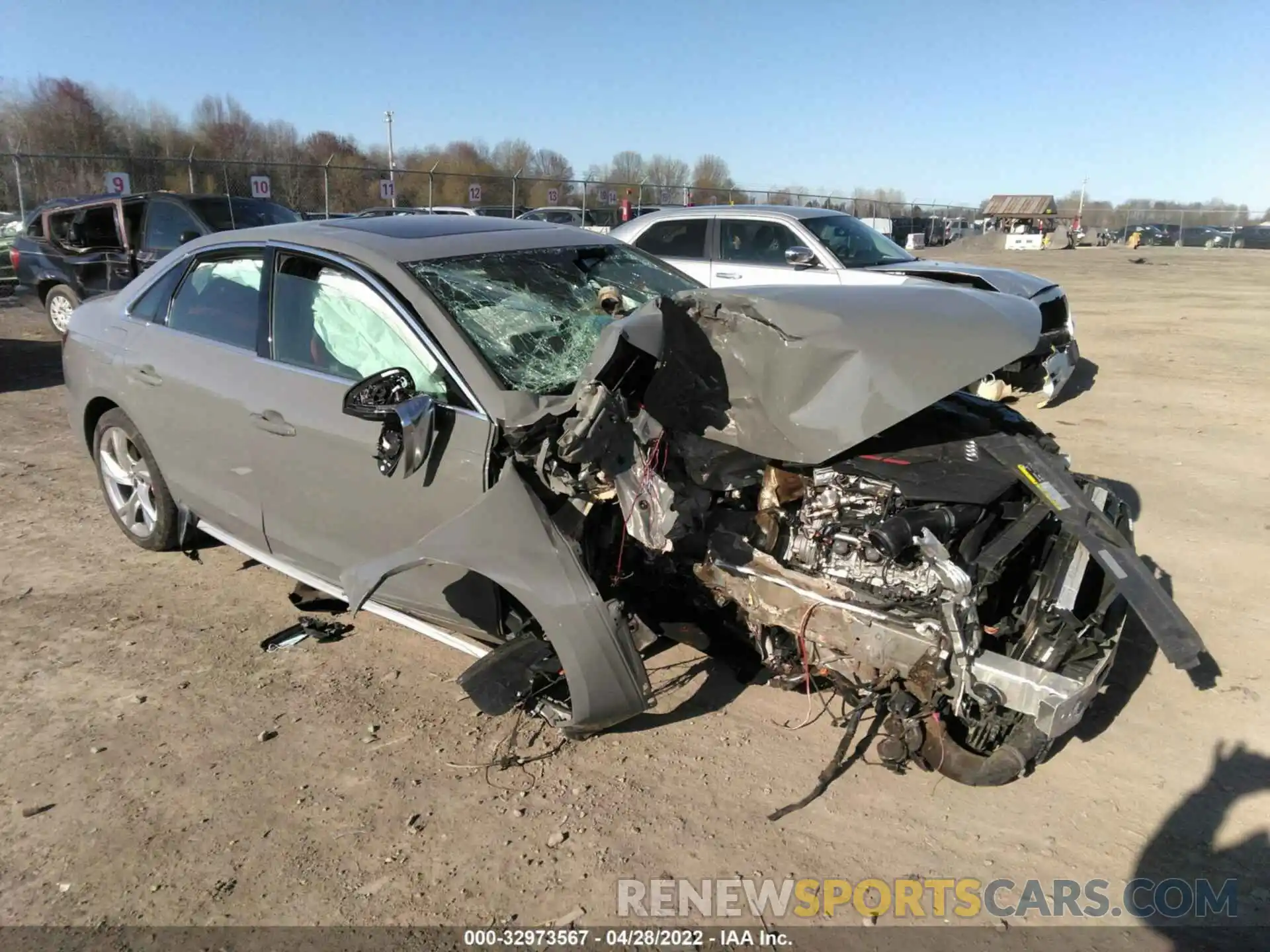 1 Photograph of a damaged car WAUB4AF48MA026369 AUDI S4 2021