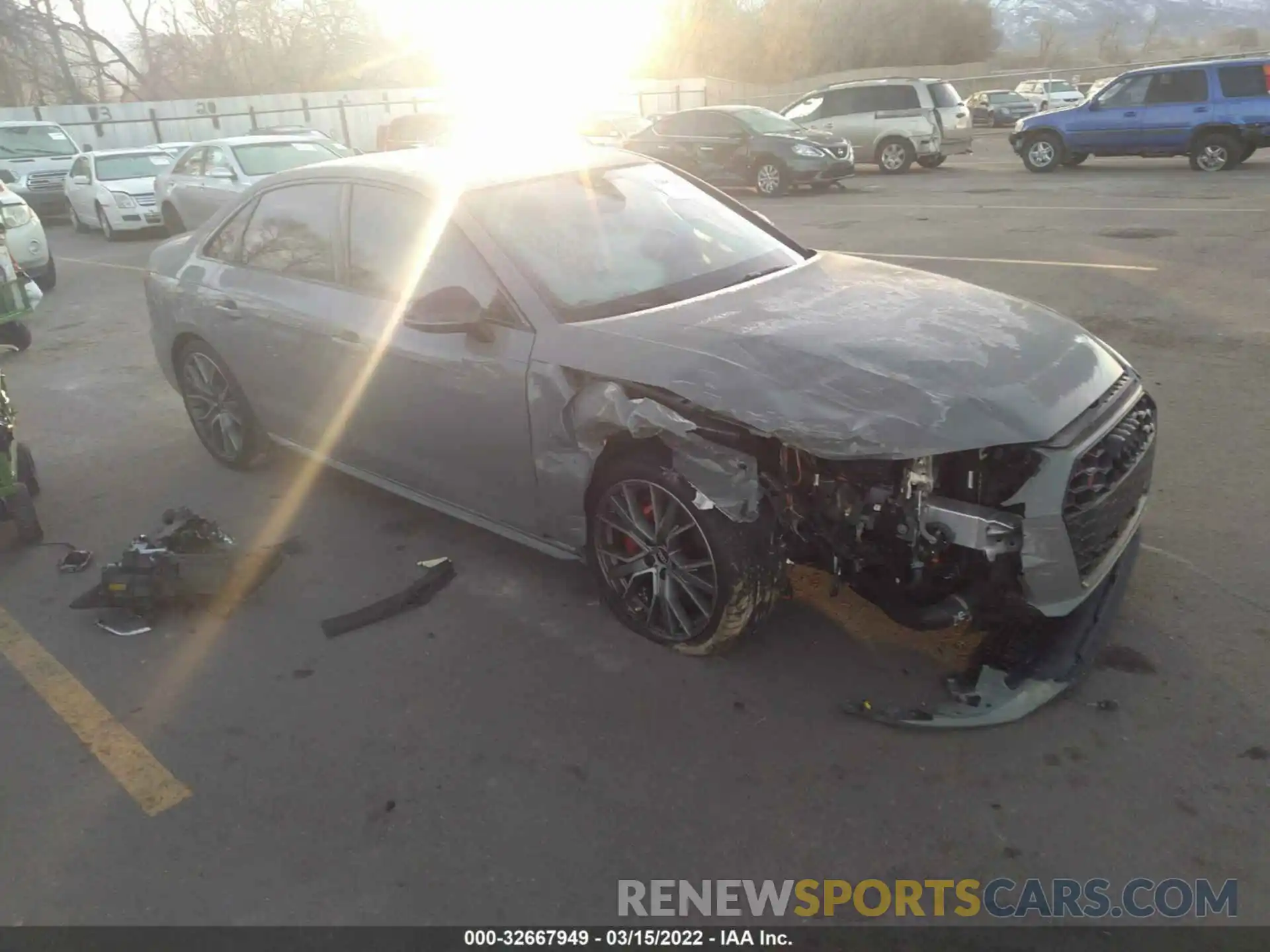 1 Photograph of a damaged car WAUB4AF49MA067688 AUDI S4 2021