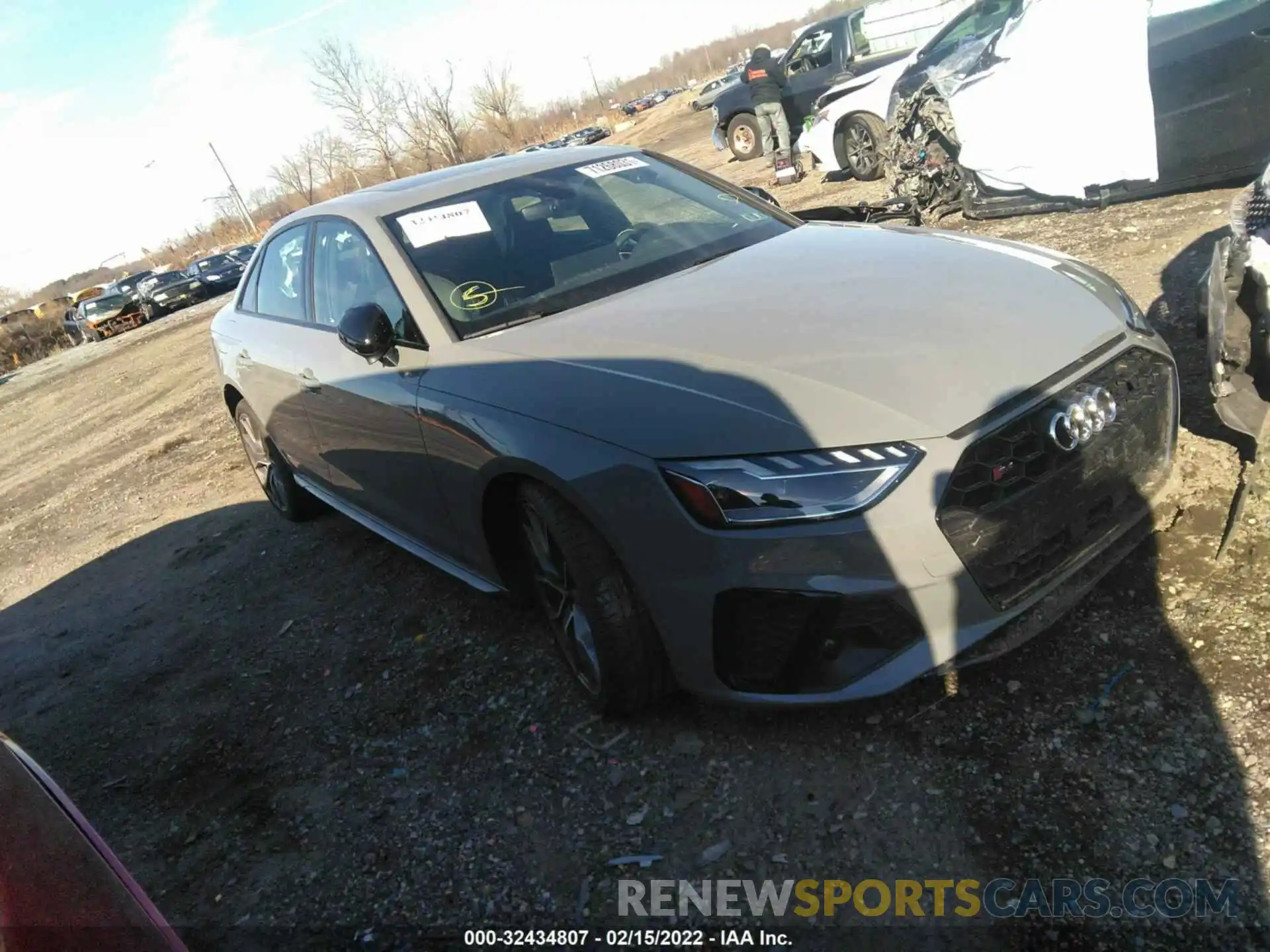 1 Photograph of a damaged car WAUB4AF4XMA021609 AUDI S4 2021