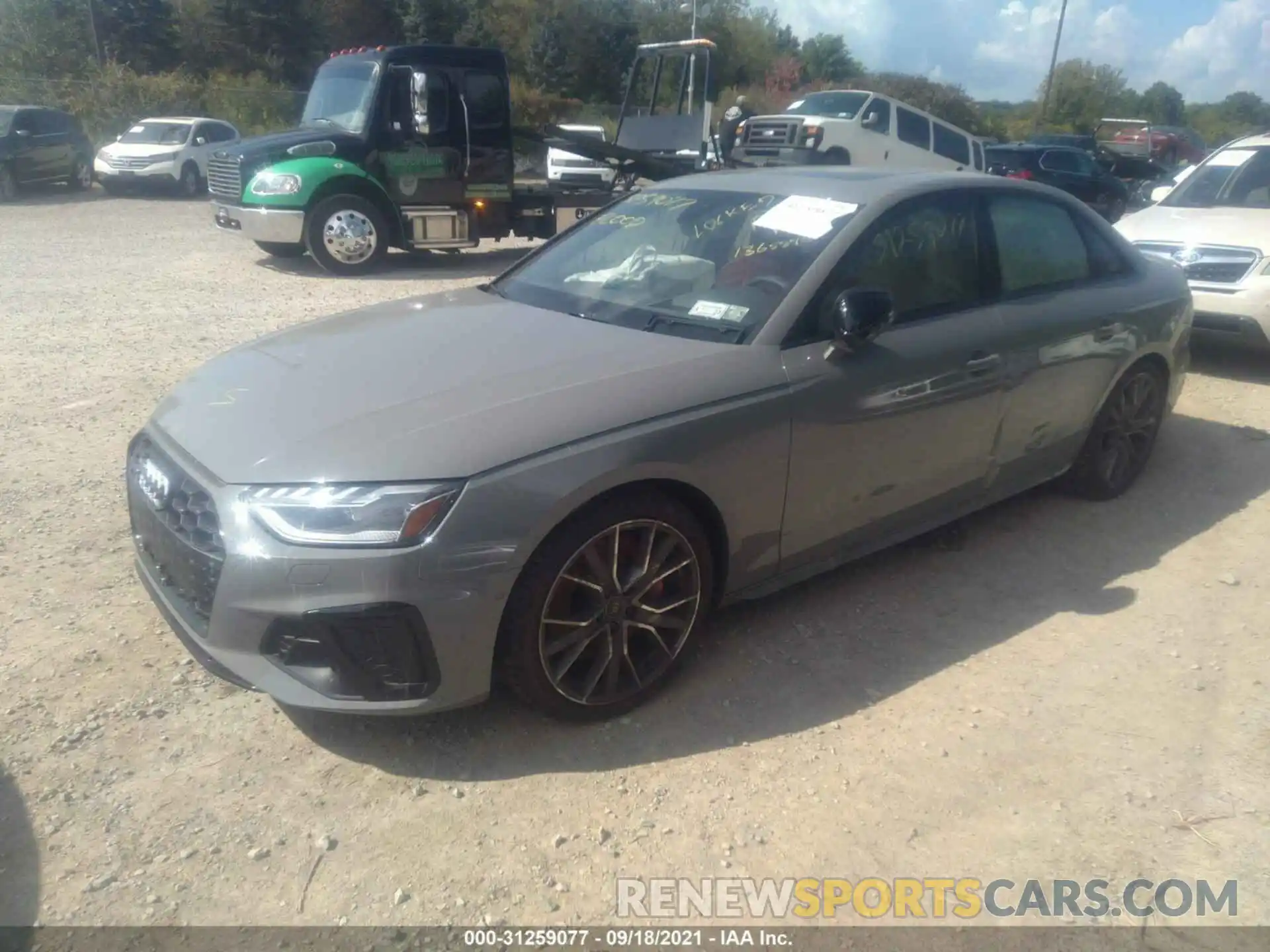 2 Photograph of a damaged car WAUC4AF42MA030454 AUDI S4 2021