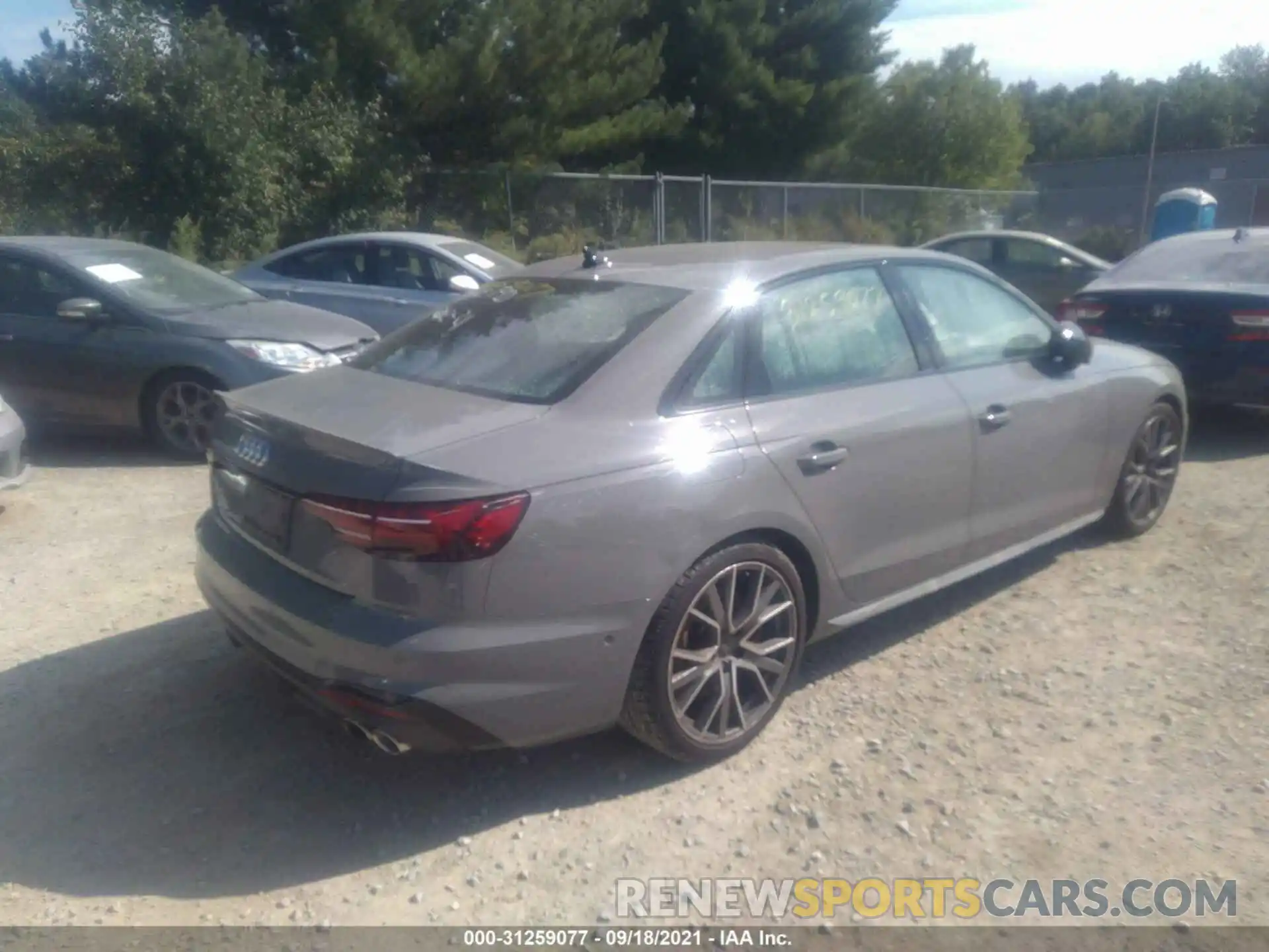 4 Photograph of a damaged car WAUC4AF42MA030454 AUDI S4 2021