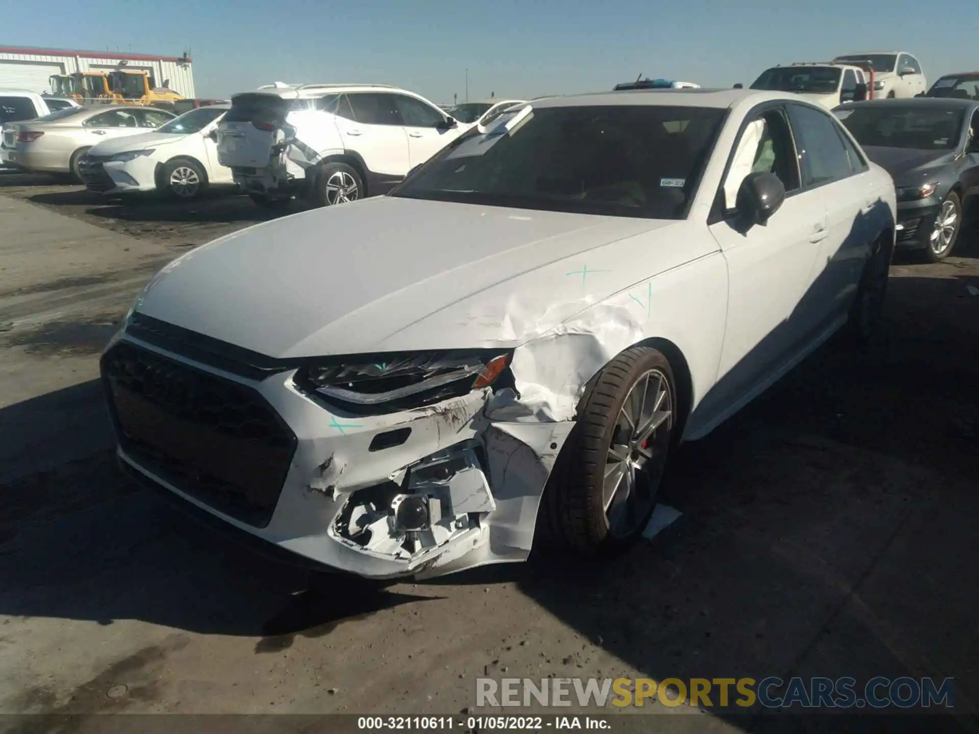 2 Photograph of a damaged car WAUC4AF4XMA065758 AUDI S4 2021