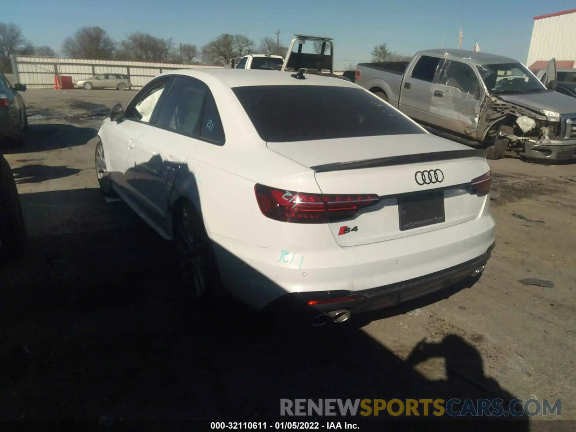 3 Фотография поврежденного автомобиля WAUC4AF4XMA065758 AUDI S4 2021