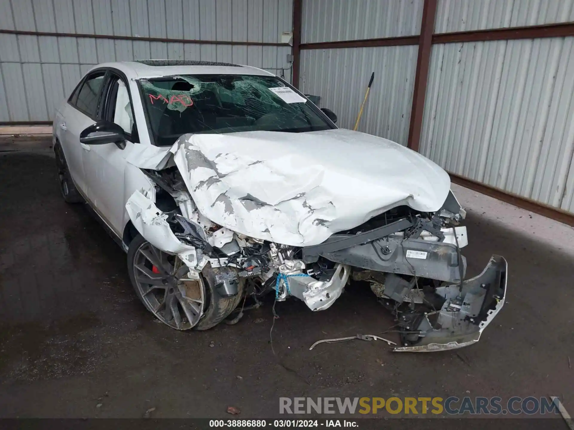 6 Photograph of a damaged car WAUB4AF45PA061293 AUDI S4 2023