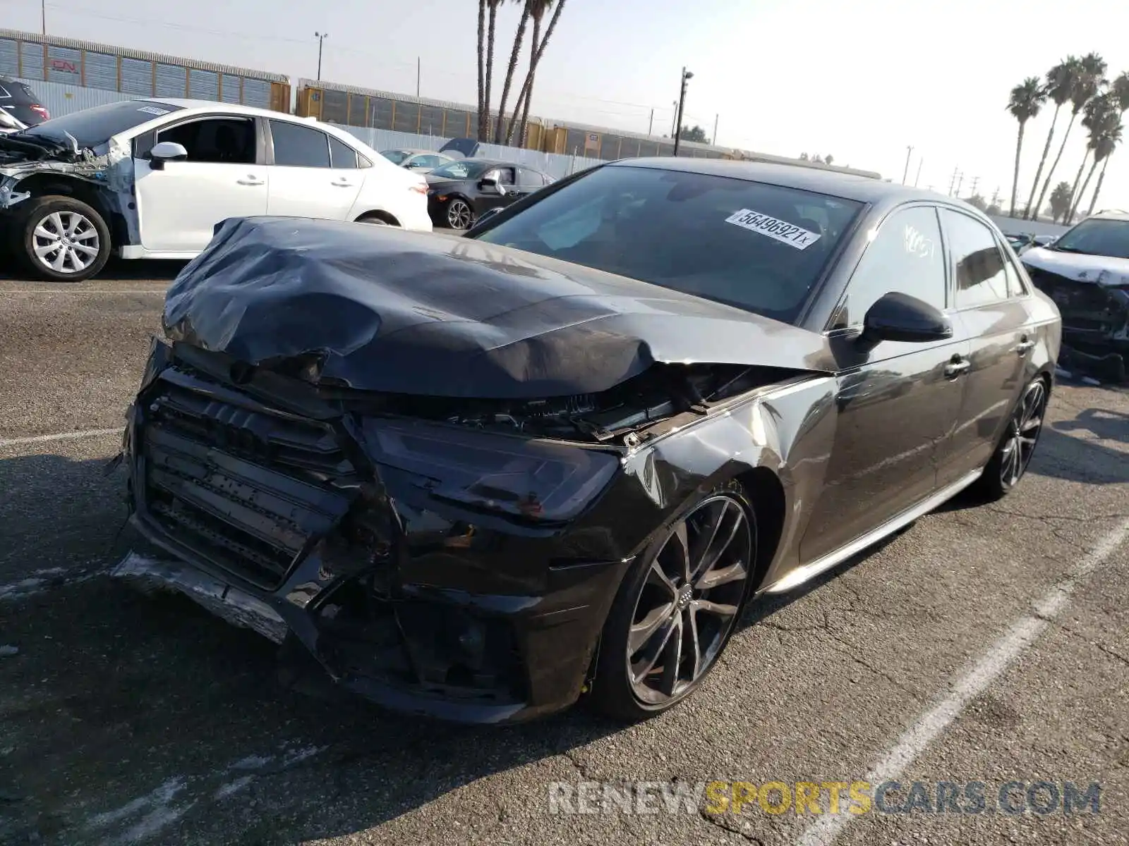 2 Photograph of a damaged car WAUA4AF40KA109397 AUDI S4/RS4 2019