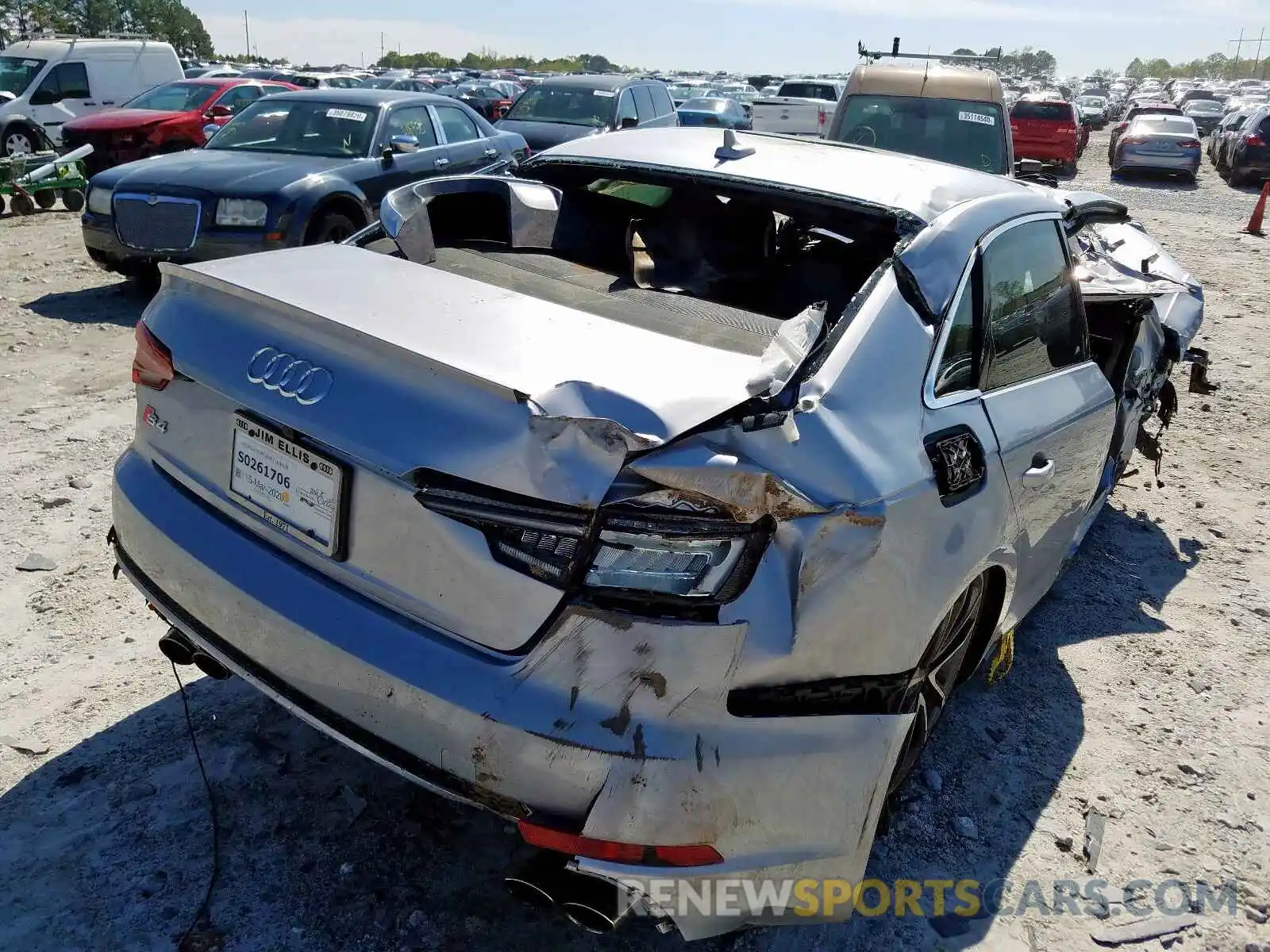 4 Photograph of a damaged car WAUA4AF48KA109244 AUDI S4/RS4 2019