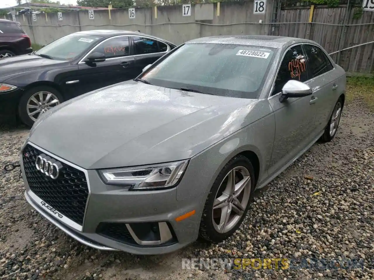 2 Photograph of a damaged car WAUB4AF40KA028520 AUDI S4/RS4 2019