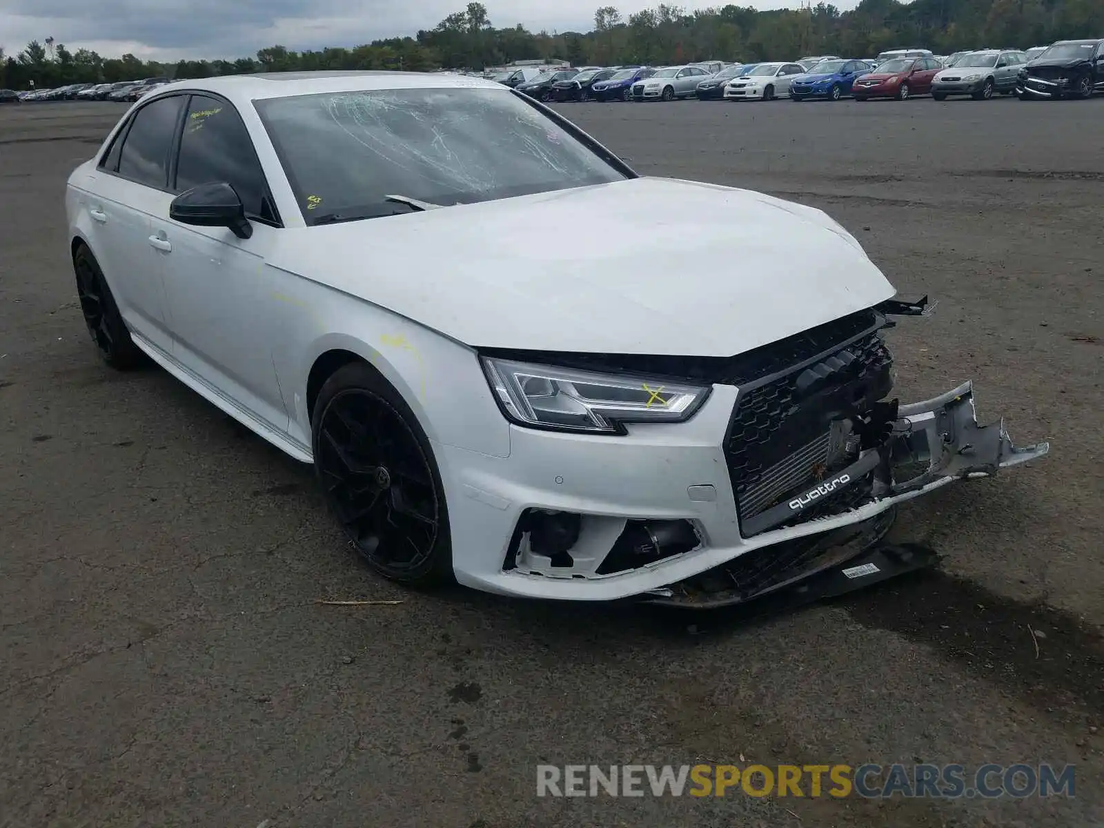 1 Photograph of a damaged car WAUB4AF41KA005294 AUDI S4/RS4 2019