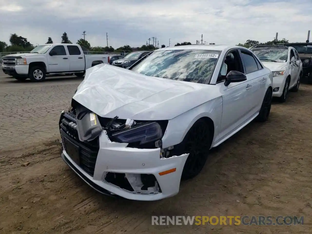 2 Photograph of a damaged car WAUB4AF41KA075684 AUDI S4/RS4 2019