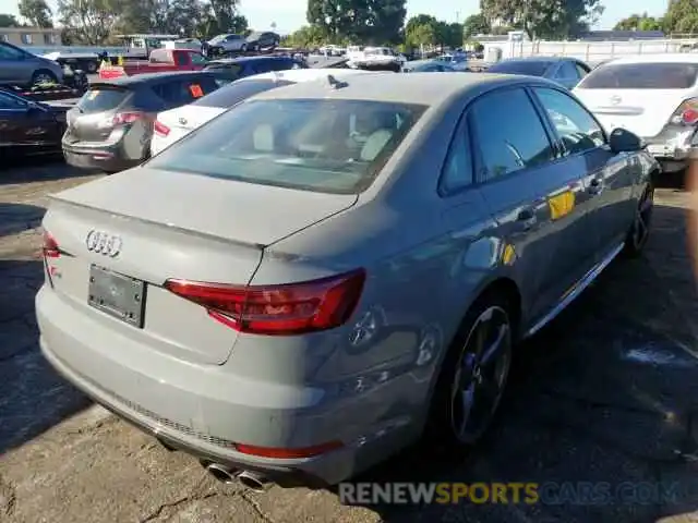 4 Photograph of a damaged car WAUB4AF42KA073930 AUDI S4/RS4 2019