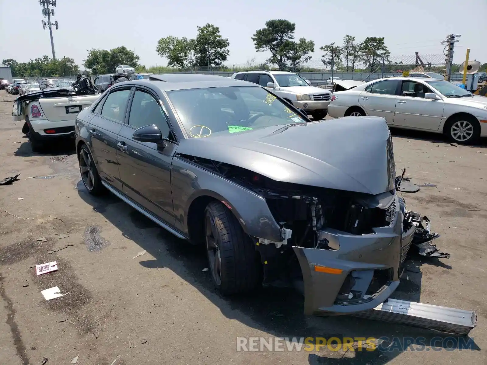 1 Photograph of a damaged car WAUB4AF46KA106167 AUDI S4/RS4 2019