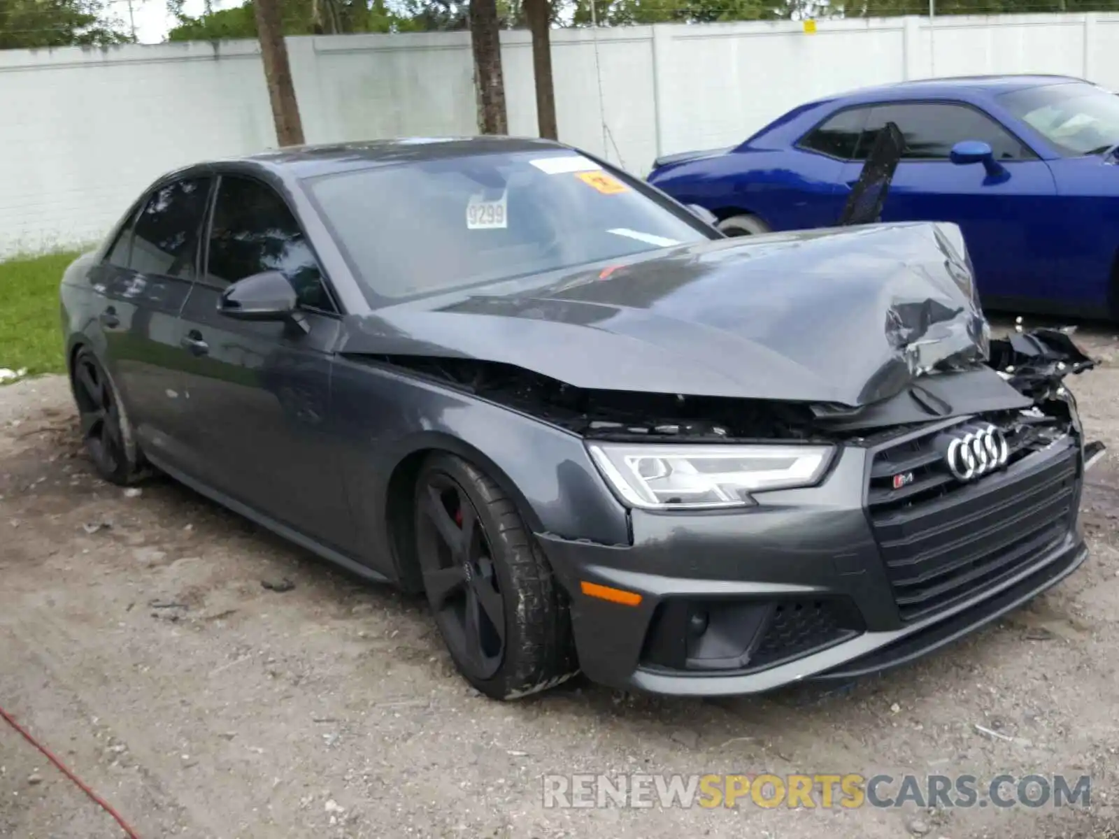 1 Photograph of a damaged car WAUB4AF47KA001248 AUDI S4/RS4 2019