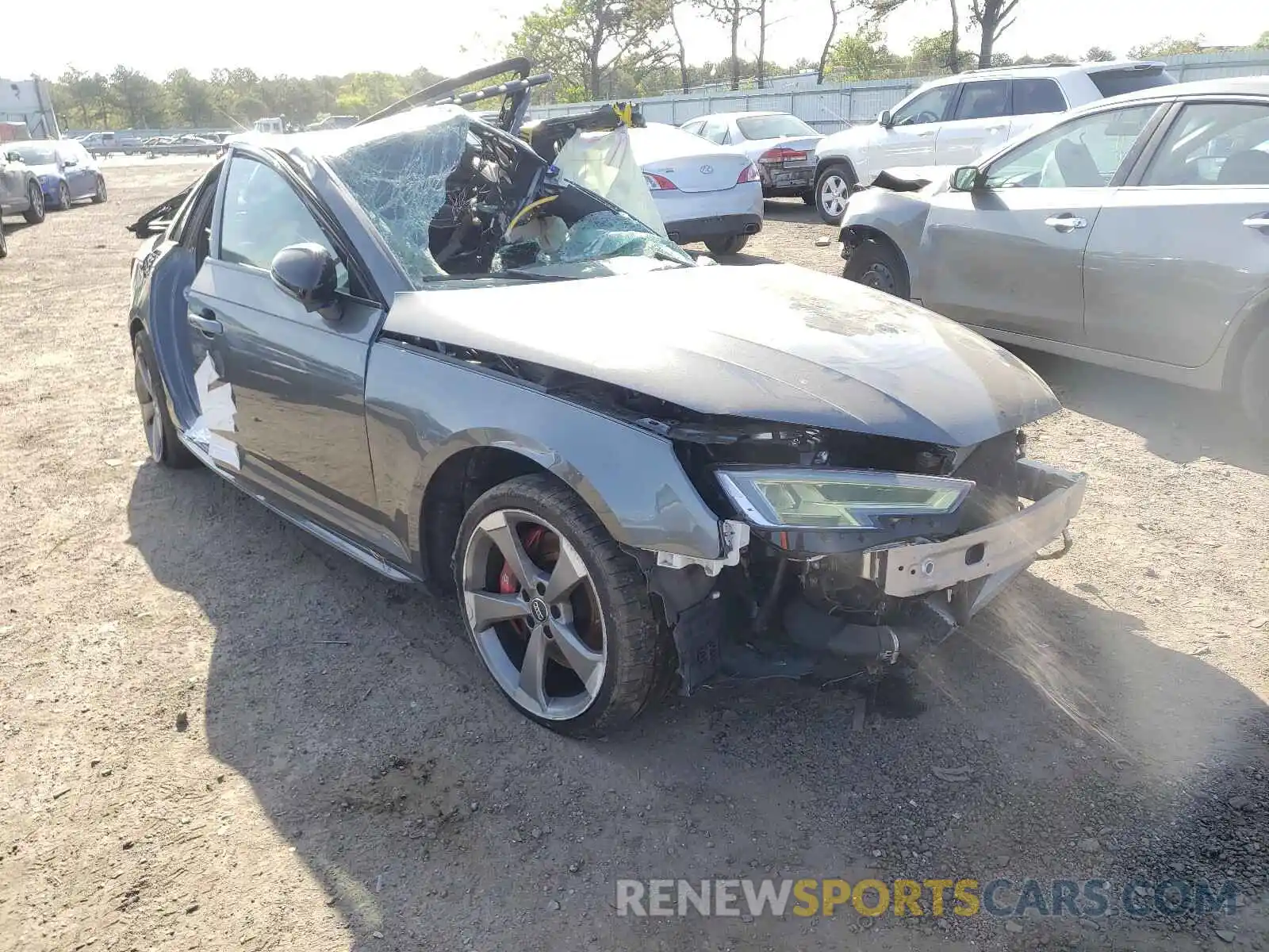 1 Photograph of a damaged car WAUB4AF47KA001329 AUDI S4/RS4 2019