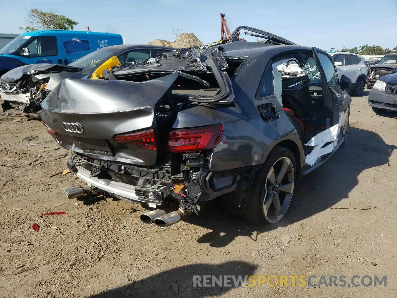 4 Photograph of a damaged car WAUB4AF47KA001329 AUDI S4/RS4 2019