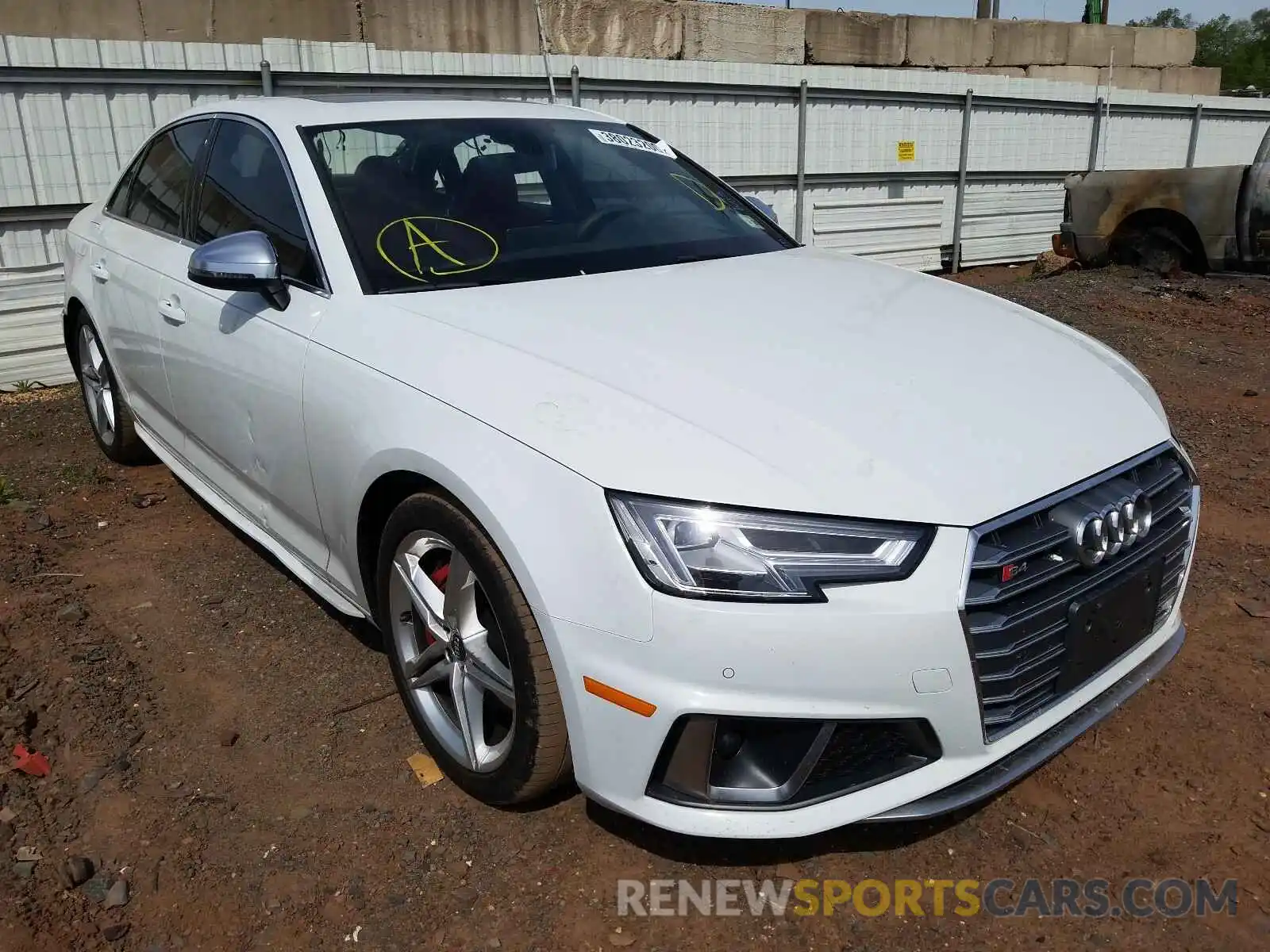 1 Photograph of a damaged car WAUB4AF47KA002707 AUDI S4/RS4 2019