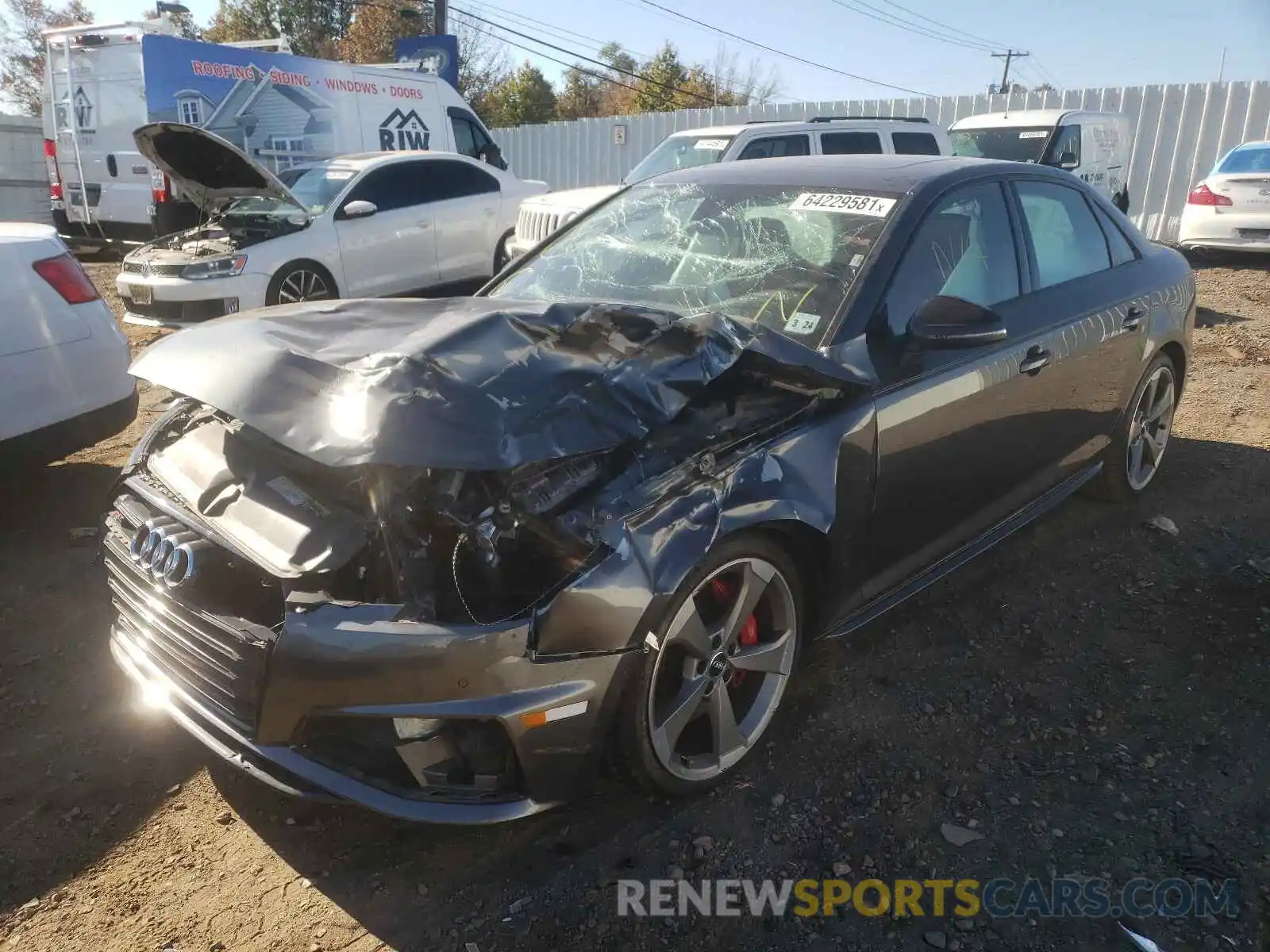 2 Photograph of a damaged car WAUB4AF47KA030040 AUDI S4/RS4 2019