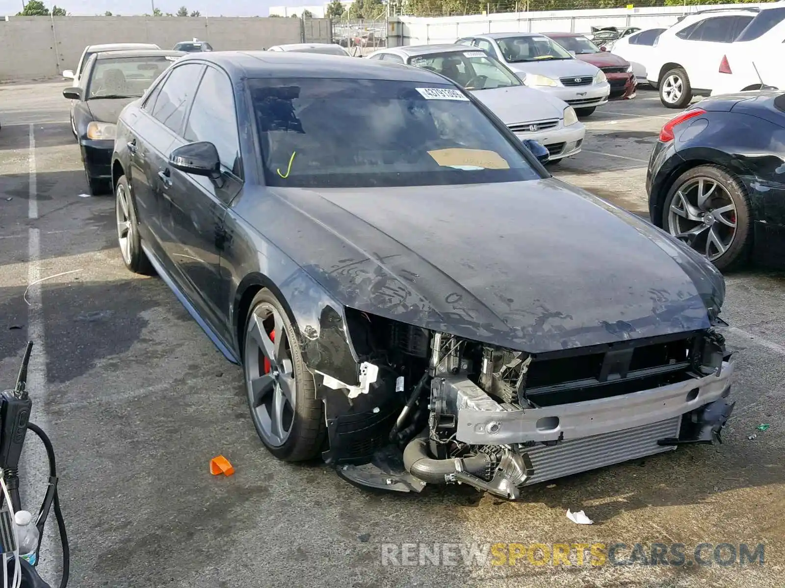 1 Photograph of a damaged car WAUB4AF48KA001937 AUDI S4/RS4 2019