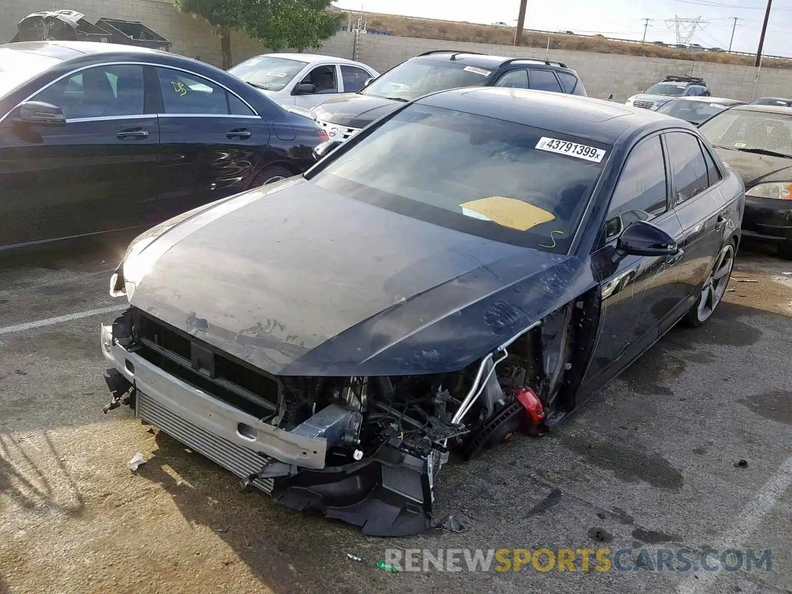 2 Photograph of a damaged car WAUB4AF48KA001937 AUDI S4/RS4 2019