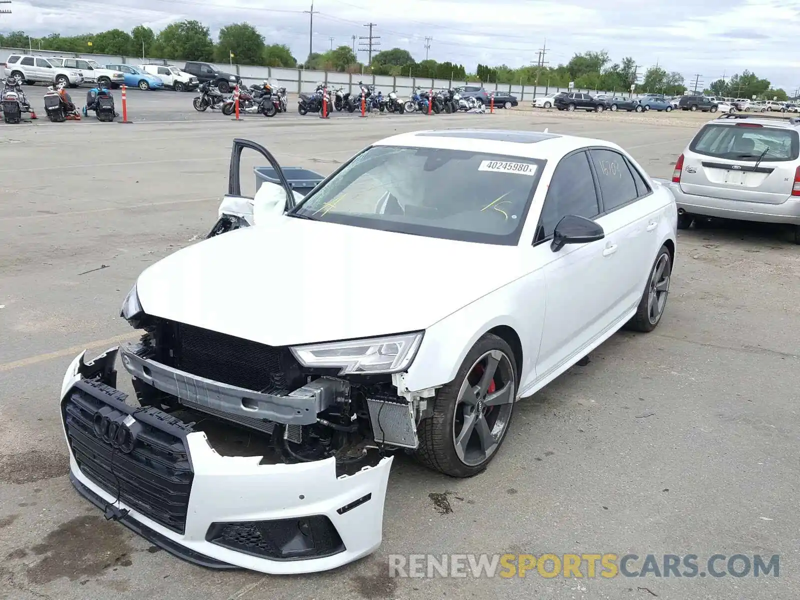 2 Photograph of a damaged car WAUB4AF48KA012176 AUDI S4/RS4 2019