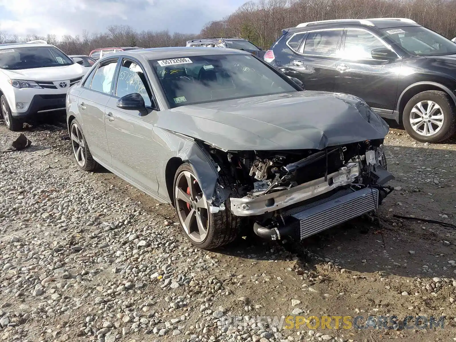 1 Photograph of a damaged car WAUB4AF49KA003602 AUDI S4/RS4 2019