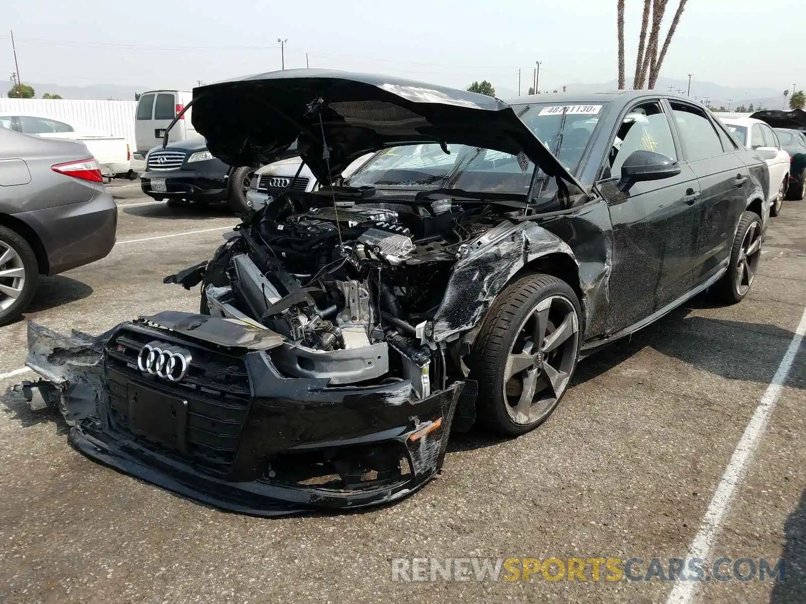 2 Photograph of a damaged car WAUB4AF49KA041508 AUDI S4/RS4 2019