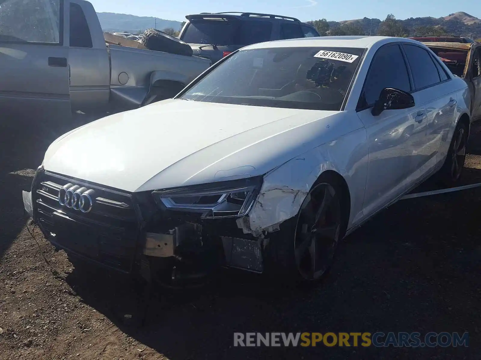 2 Photograph of a damaged car WAUB4AF4XKA066594 AUDI S4/RS4 2019