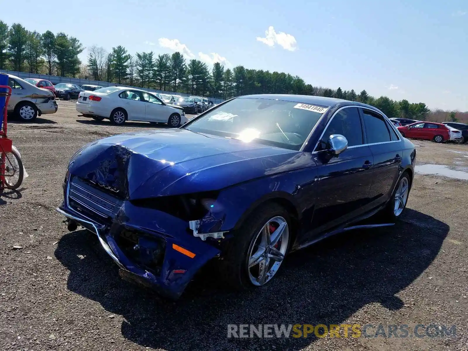 2 Photograph of a damaged car WAUB4AF4XKA107242 AUDI S4/RS4 2019