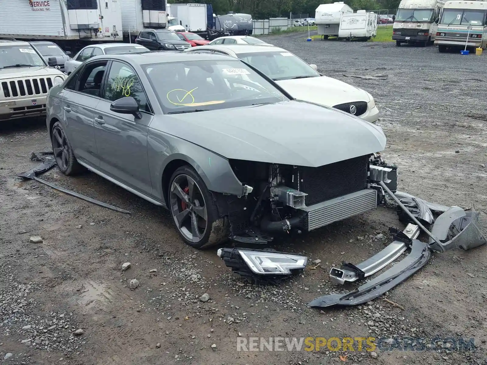 1 Photograph of a damaged car WAUB4AF4XKA108262 AUDI S4/RS4 2019